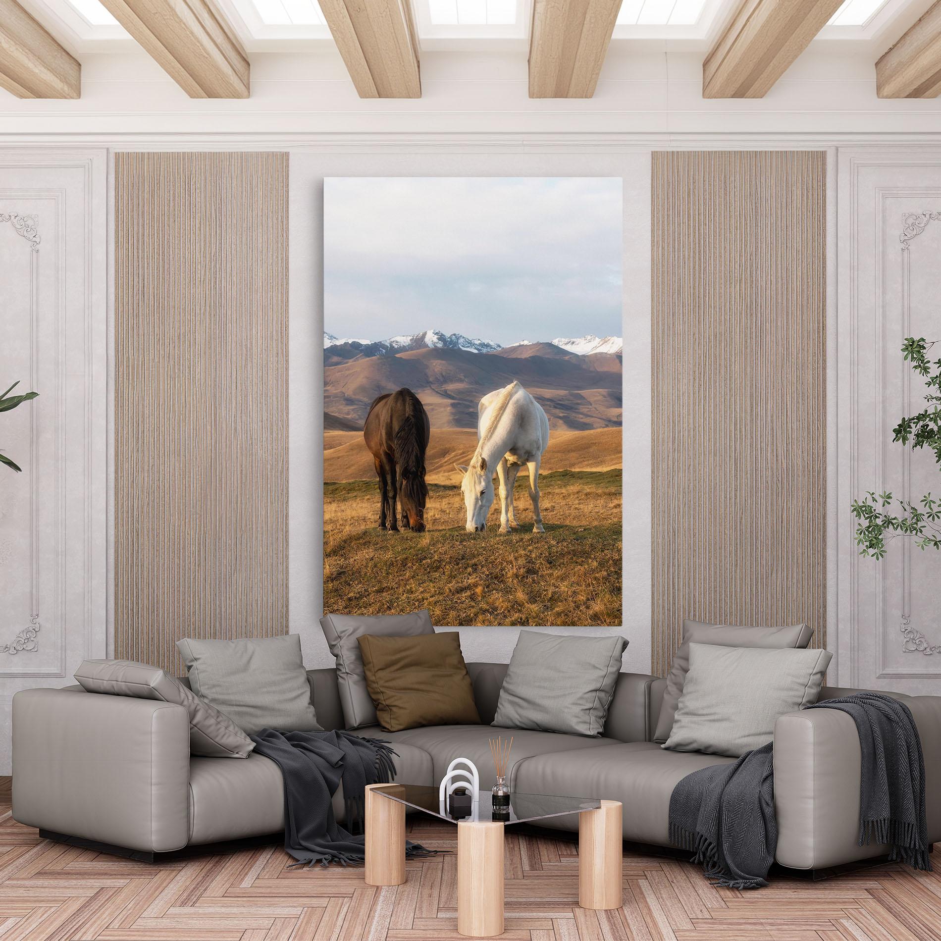 Vászonkép Mountain Horses mockup 6