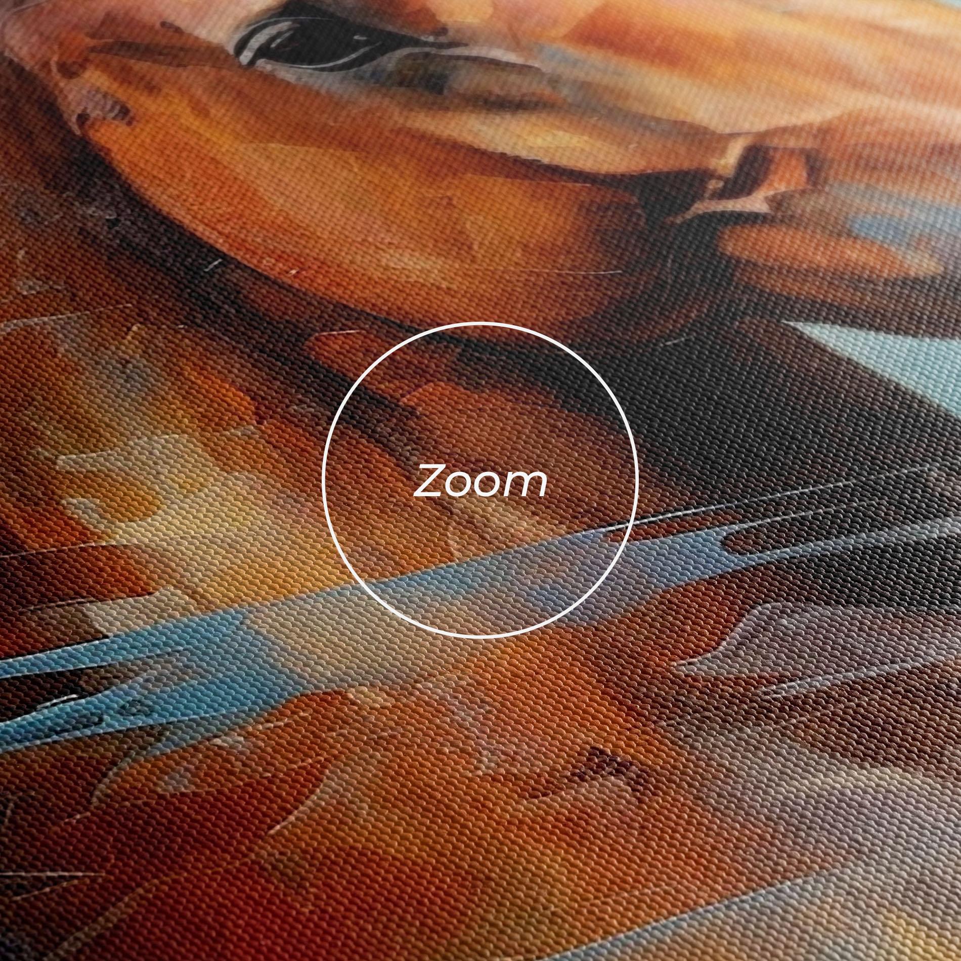 Vászonkép Beautiful Brown Horse mockup 3