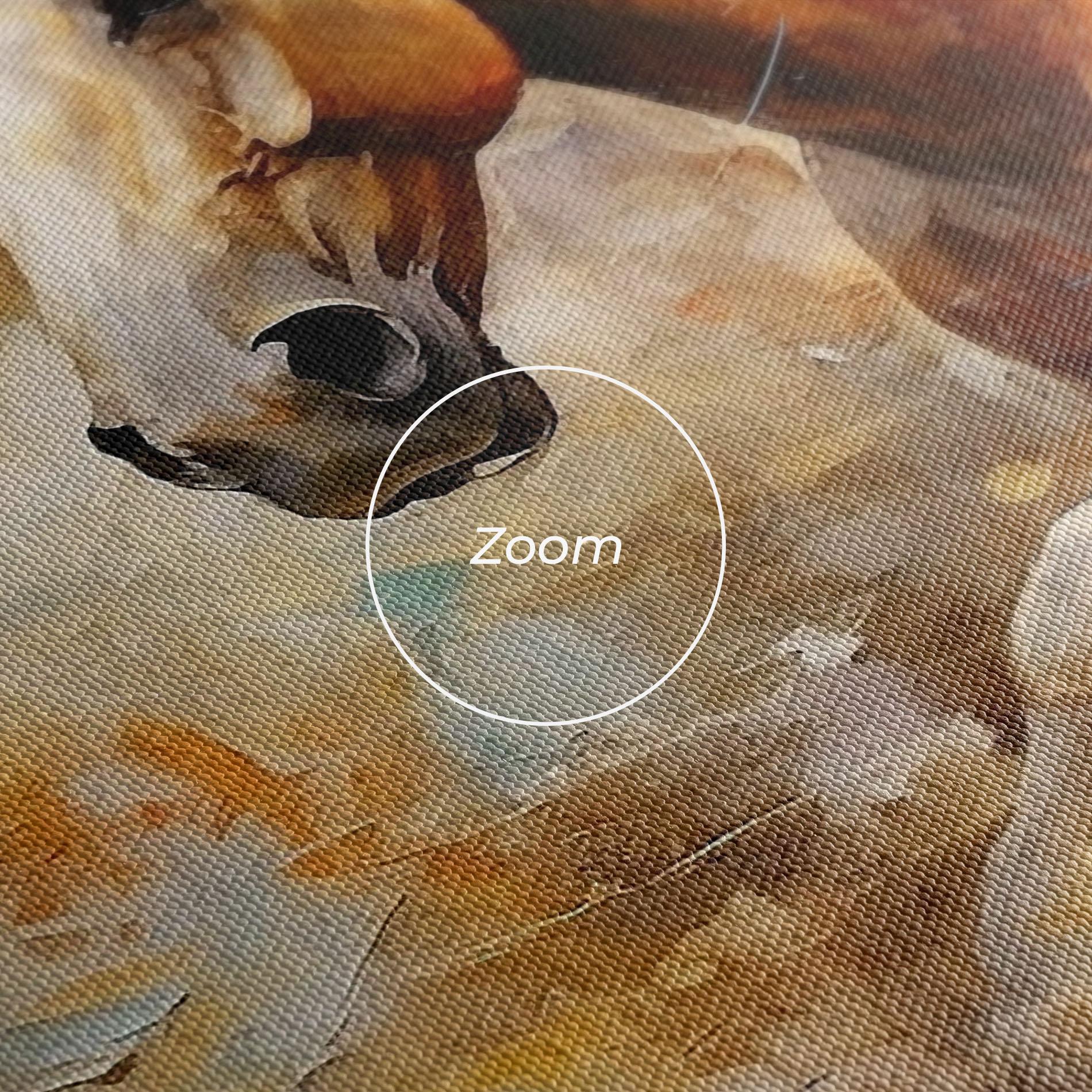 Vászonkép Brown Horse Running mockup 3