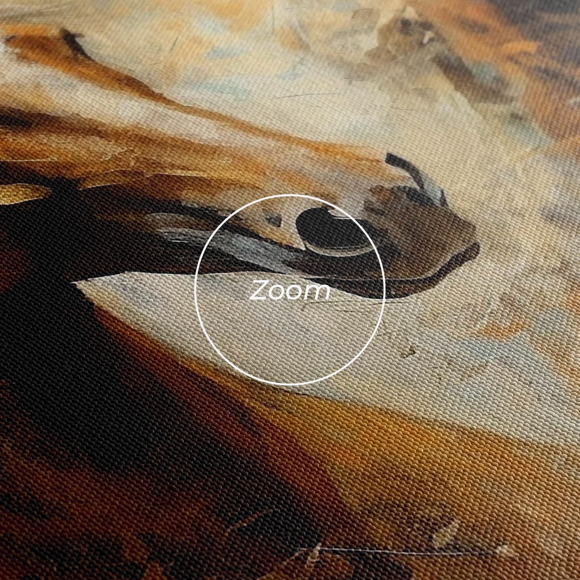 Vászonkép Brown Horses Staying mockup 3