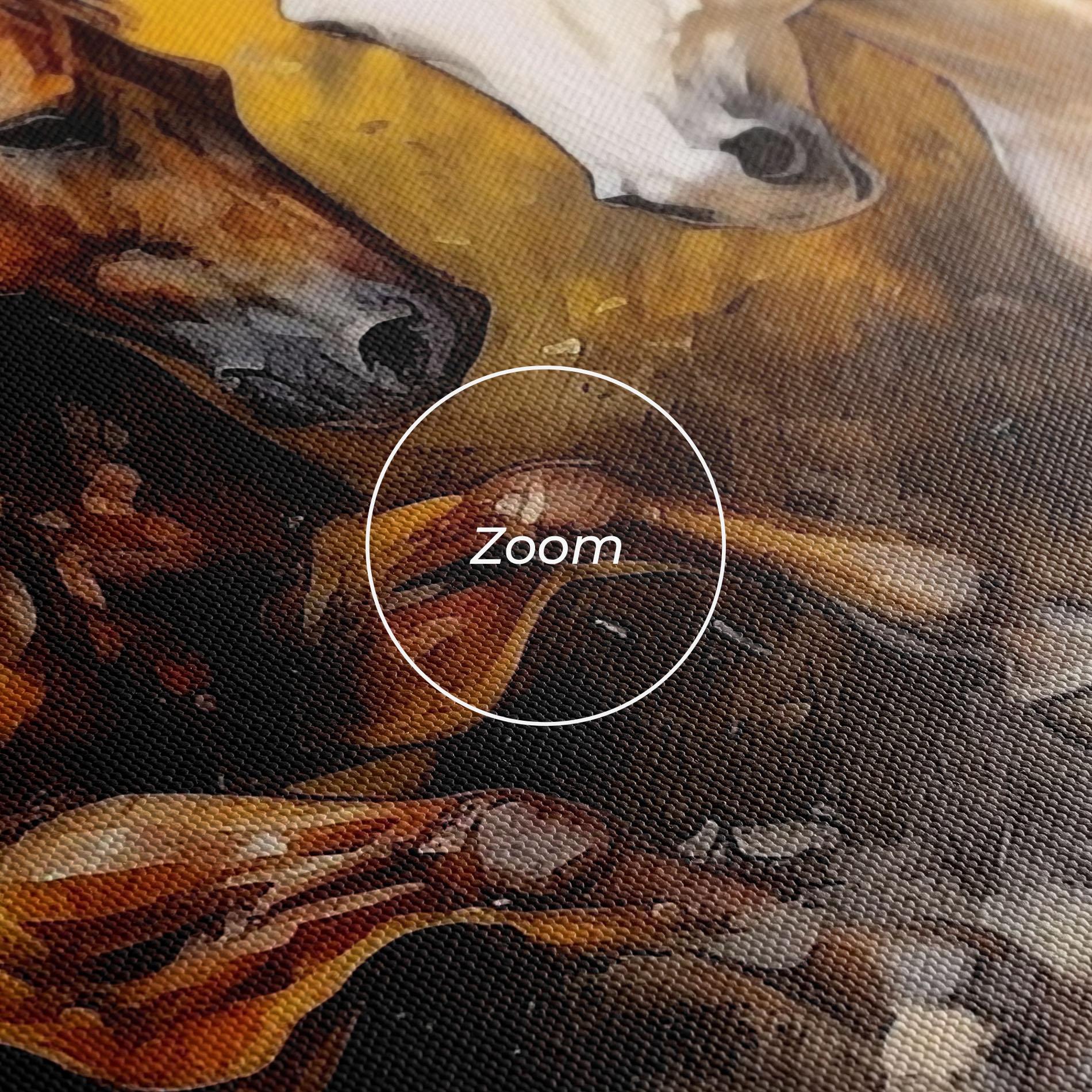 Vászonkép Brown White Horses mockup 3