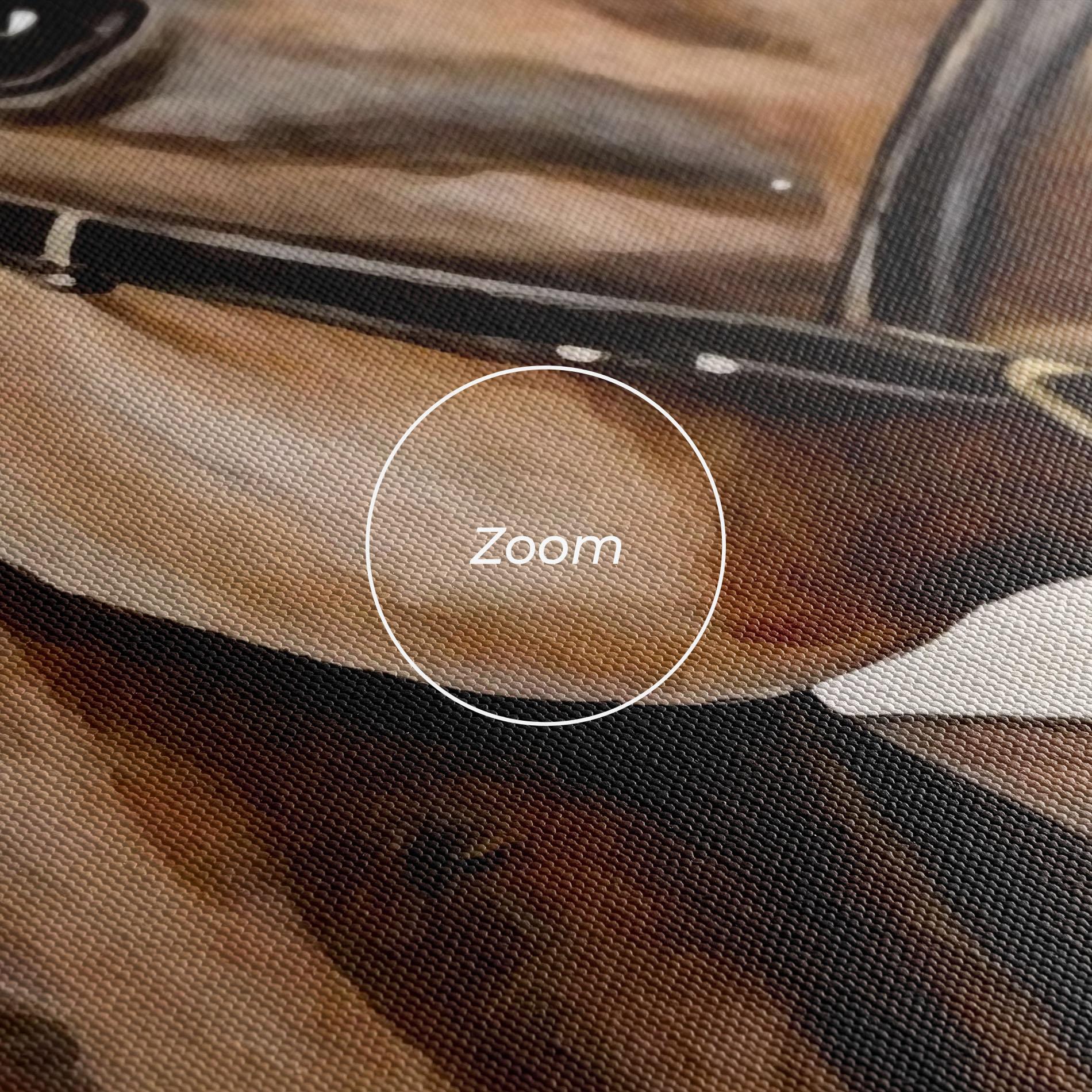 Vászonkép Gold Horse Painting mockup 3