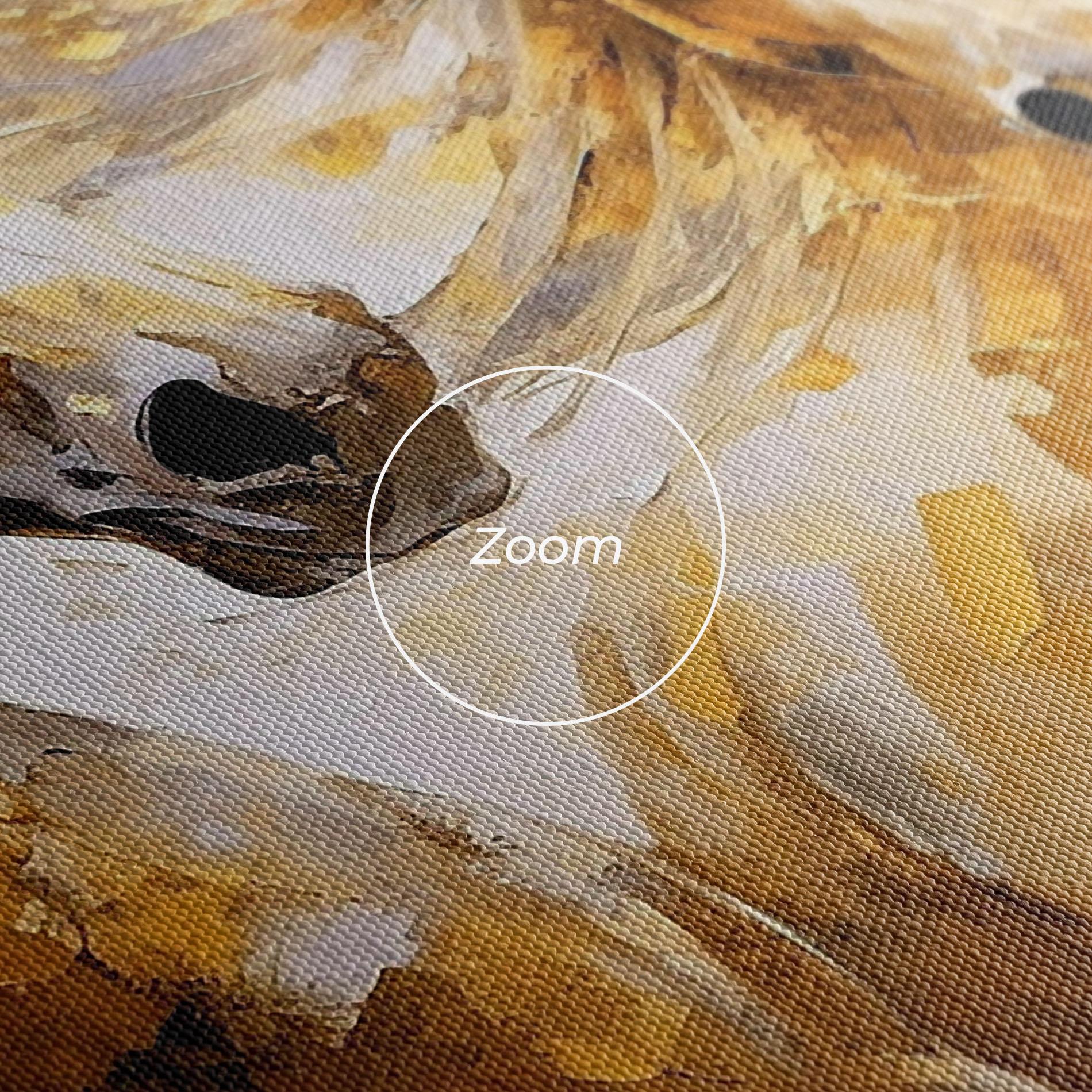 Vászonkép Golden Brown Horses mockup 3