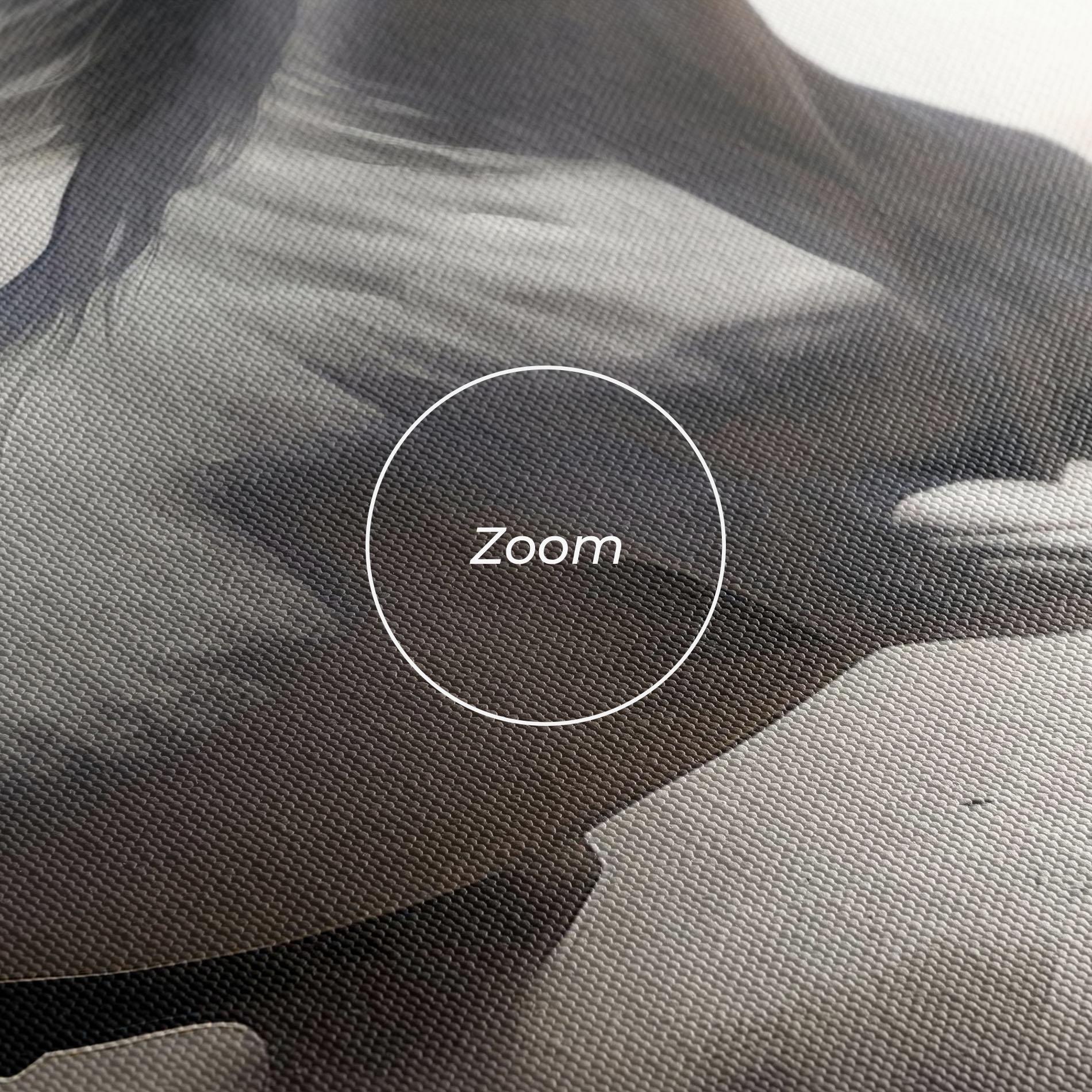 Vászonkép Light Grey Horse Galloping mockup 3