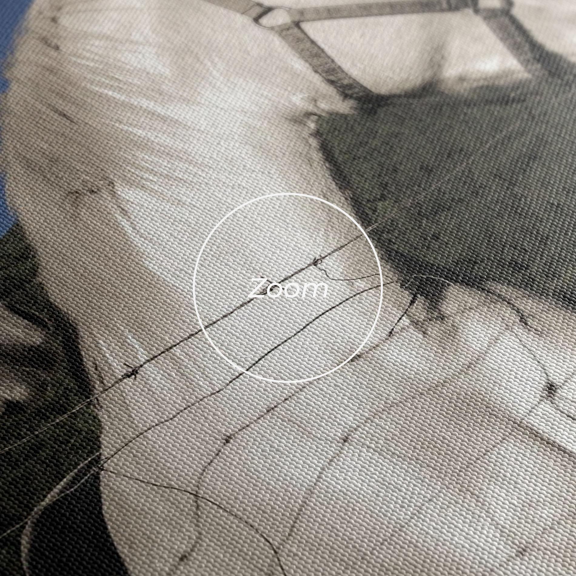 Vászonkép White Grey Horse mockup 3