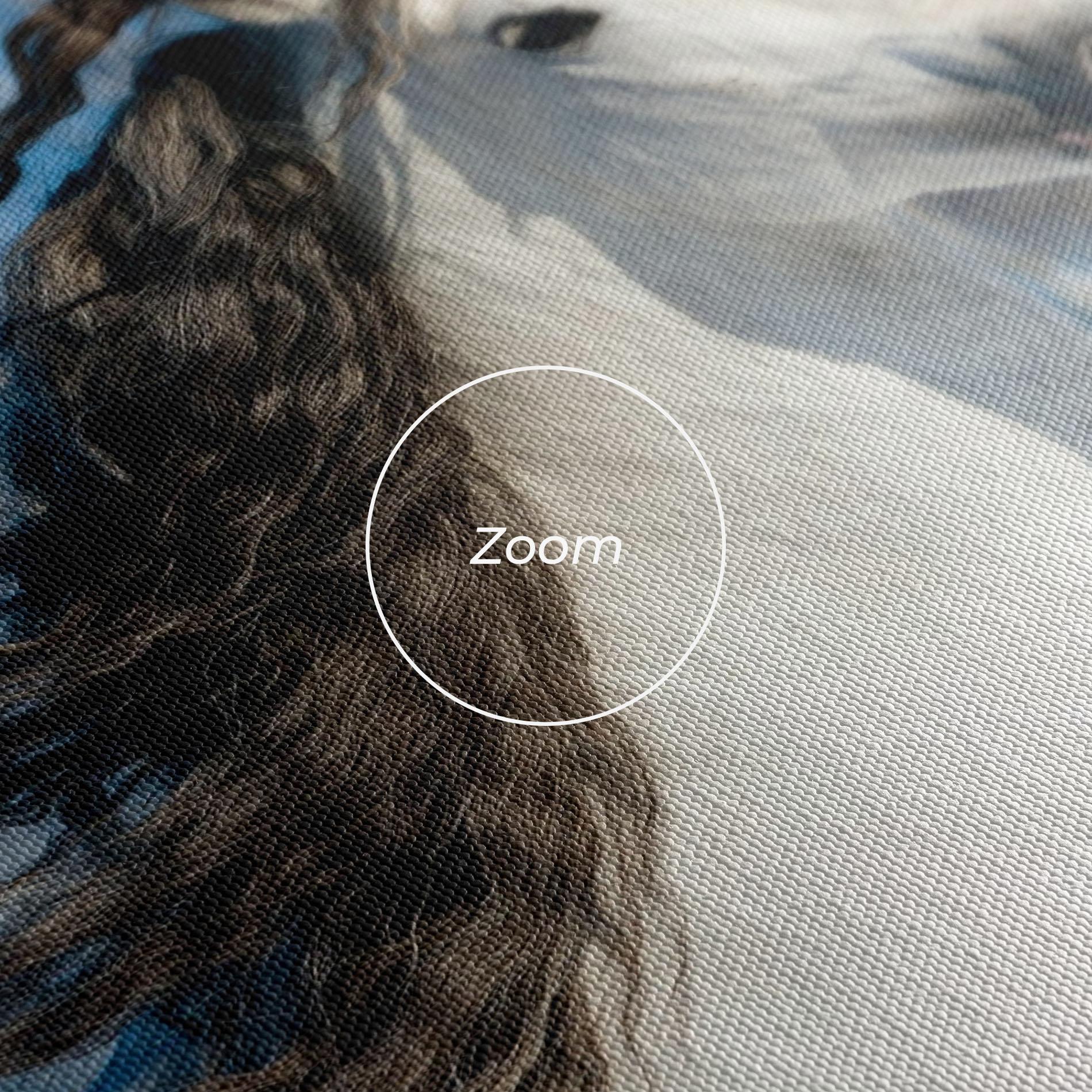 Vászonkép Wild Black Hair Horse mockup 3