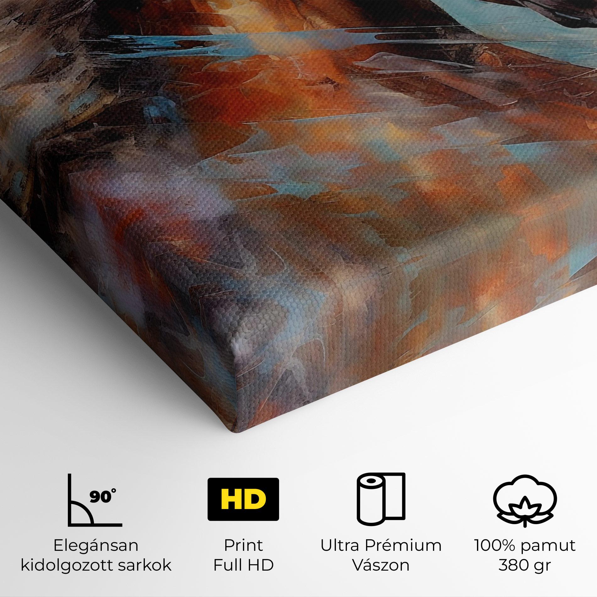 Vászonkép Beautiful Brown Horse mockup 4