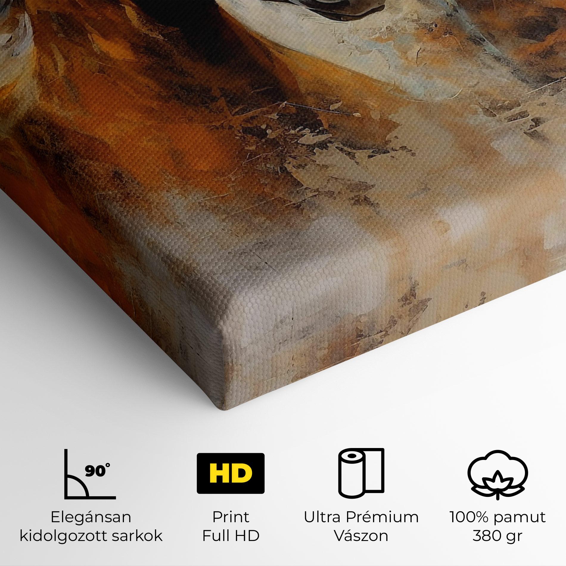 Vászonkép Brown Horses Staying mockup 4