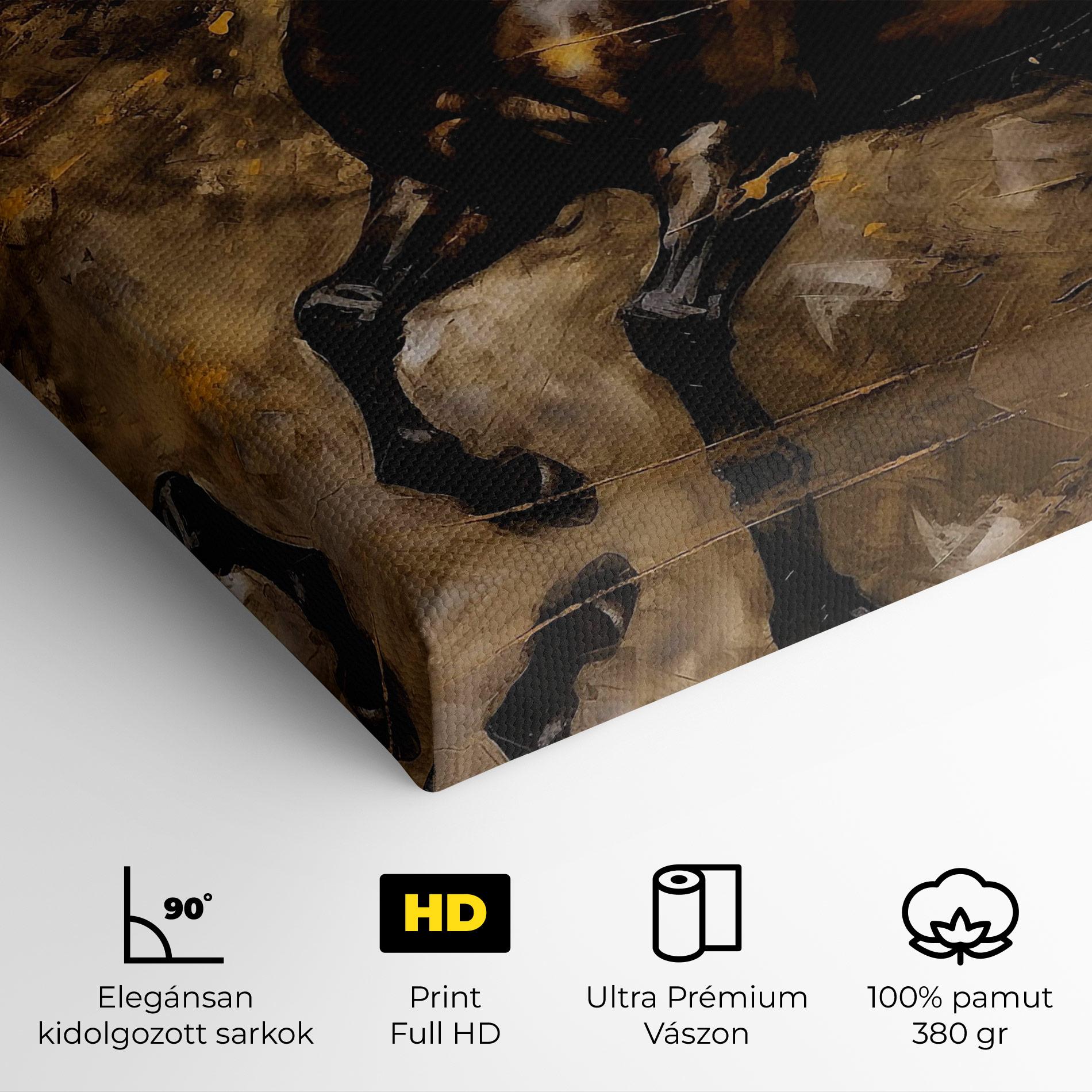 Vászonkép Gold Brown Horse mockup 4
