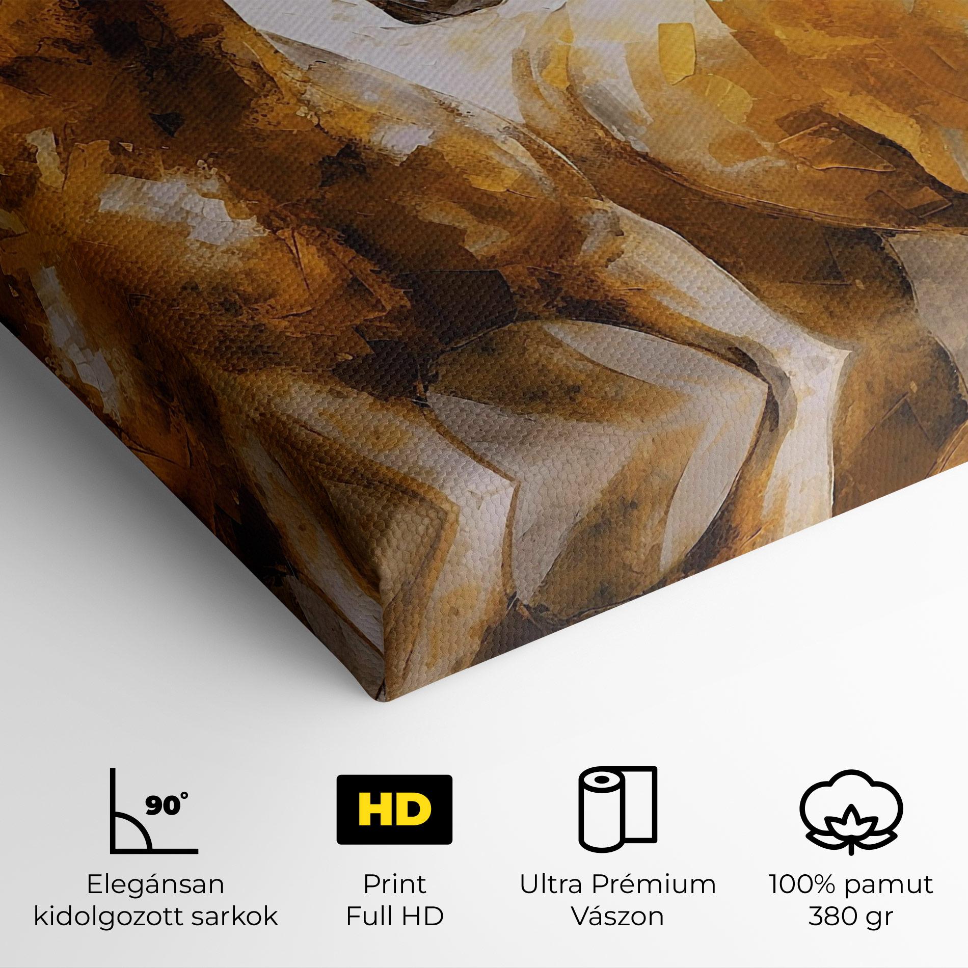 Vászonkép Golden Brown Horses mockup 4