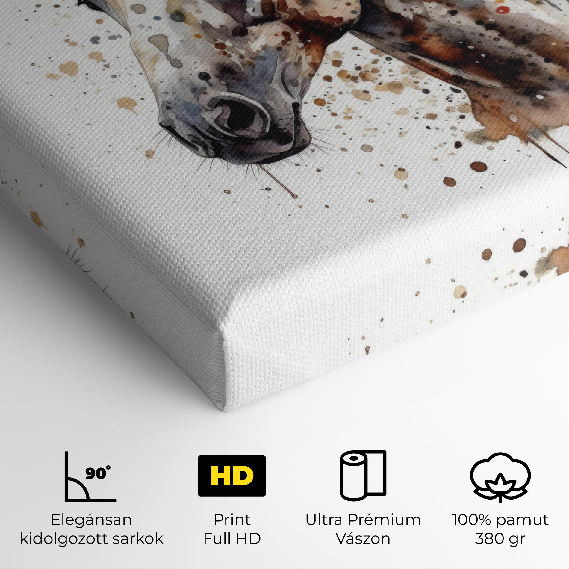 Vászonkép Watercolor Horse mockup 4