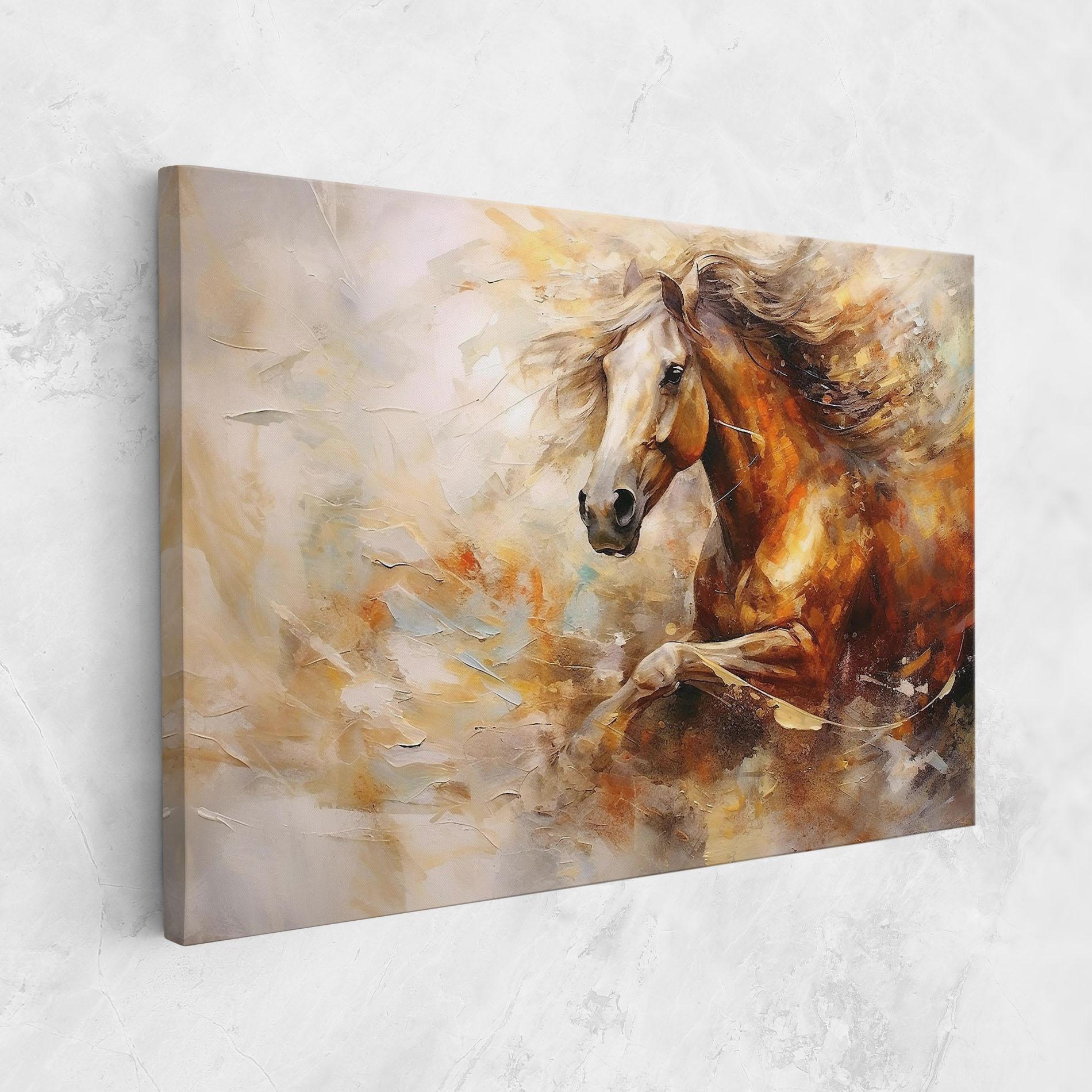 Vászonkép Brown Horse Running mockup 1