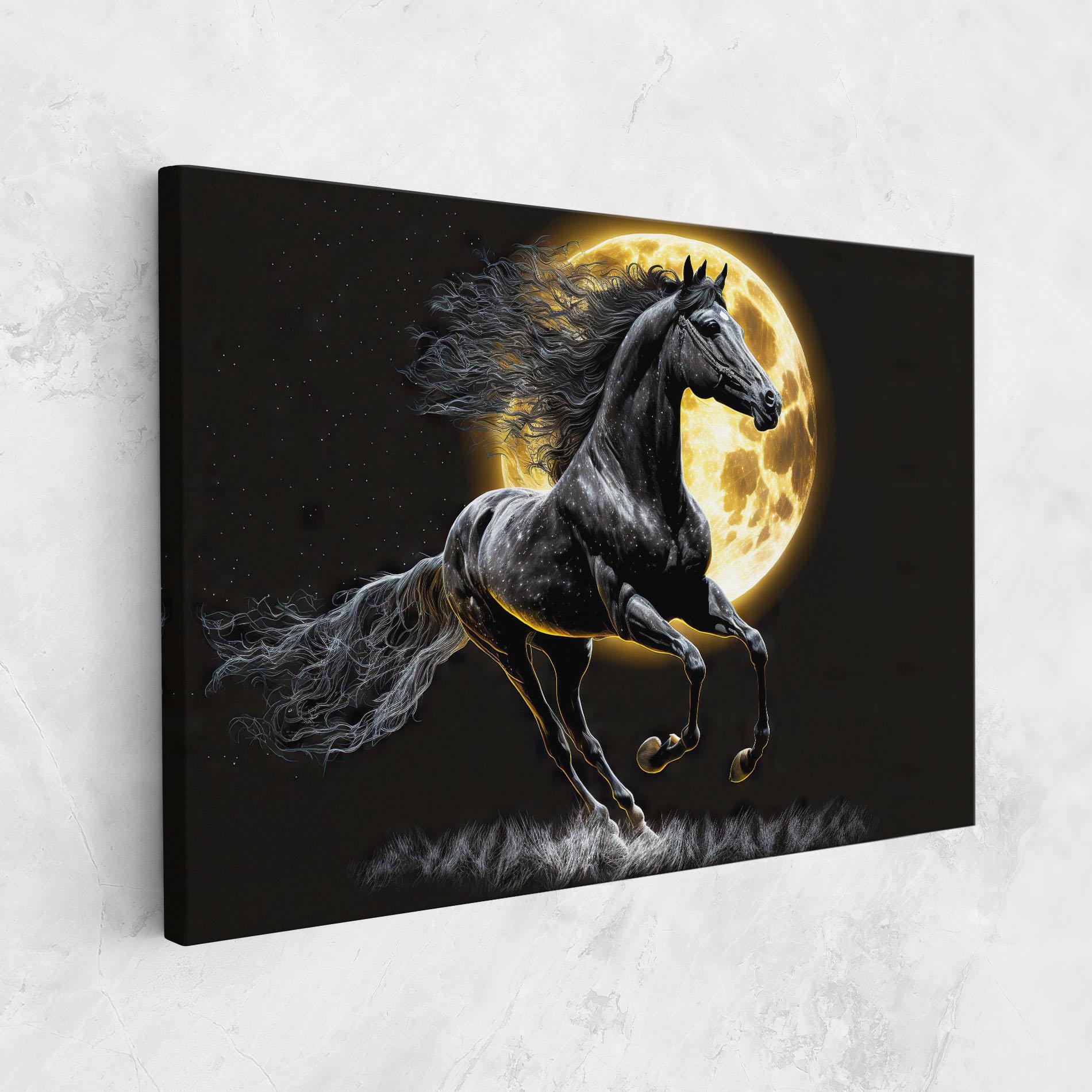 Vászonkép Gold Moon Horse mockup 1