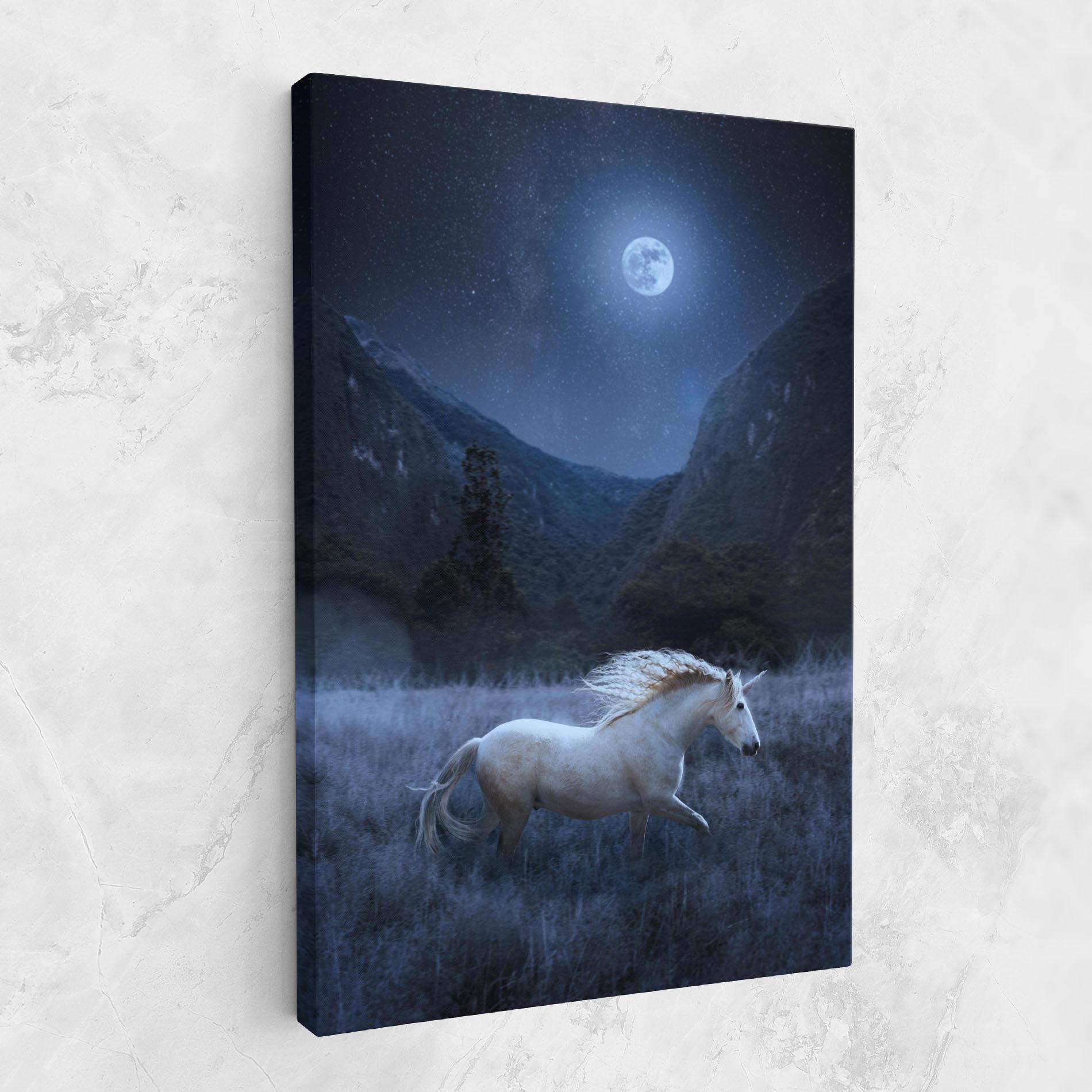 Vászonkép Blue Moon Unicorn mockup 1