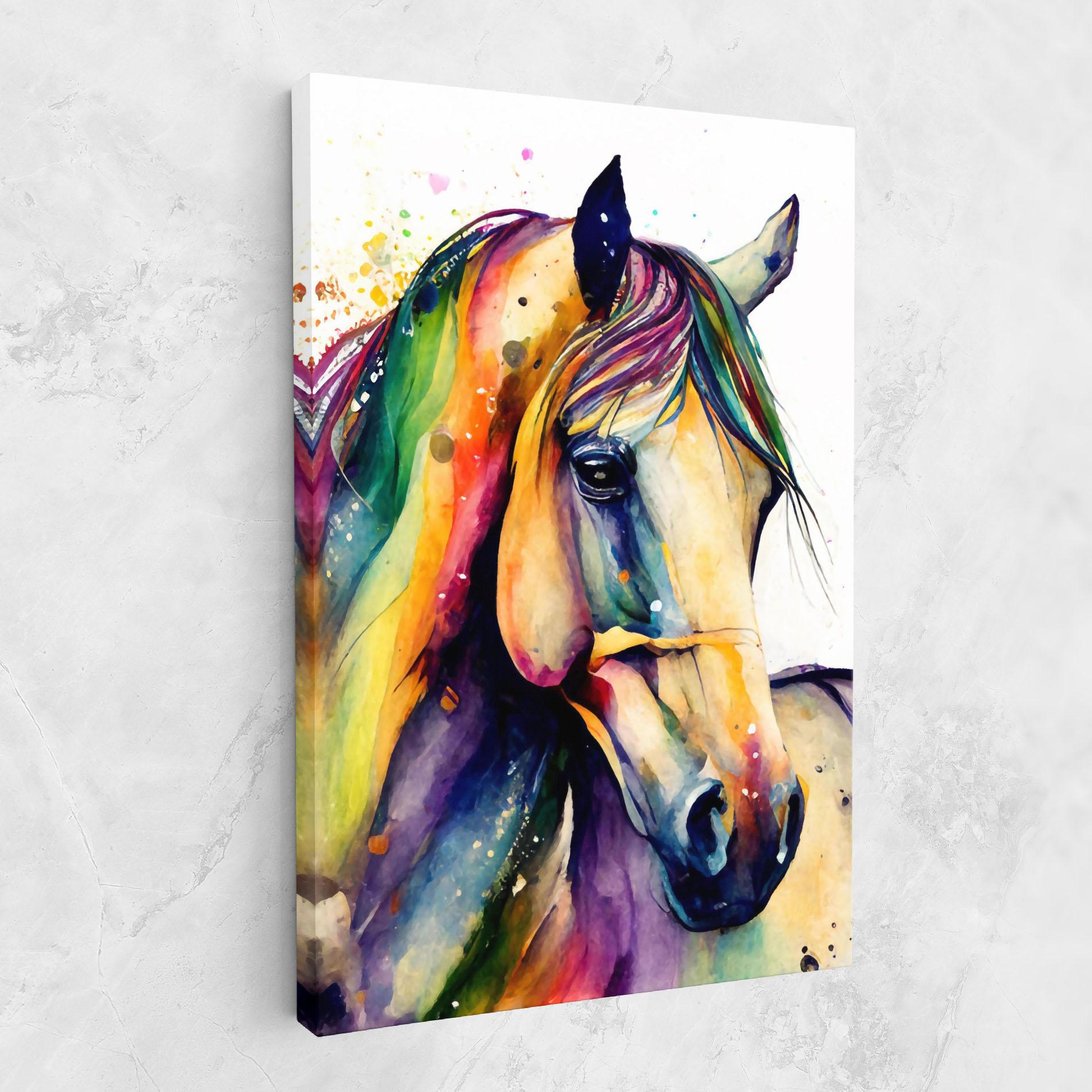 Vászonkép Colorful Horse mockup 1