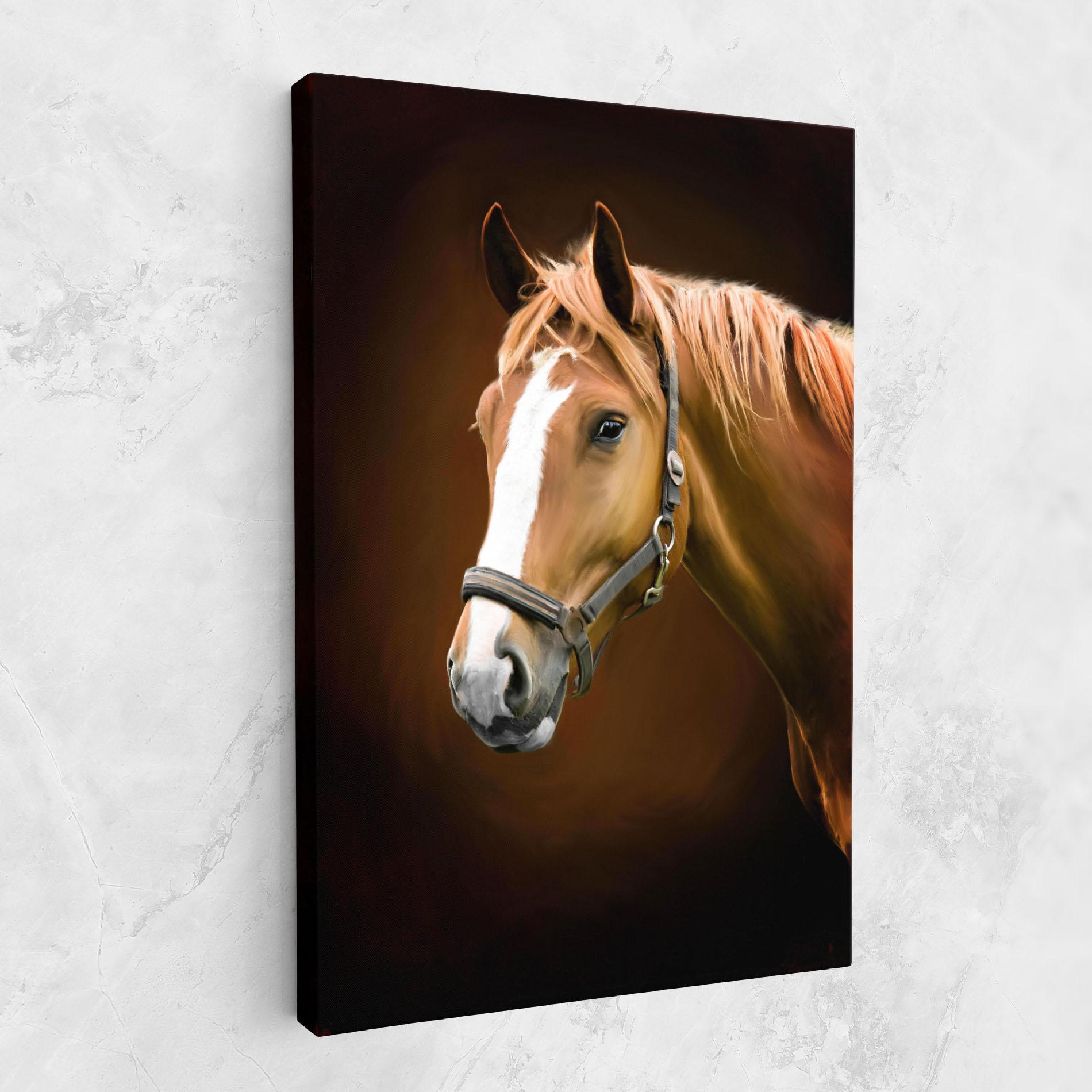 Vászonkép Digital Painted Horse mockup 1