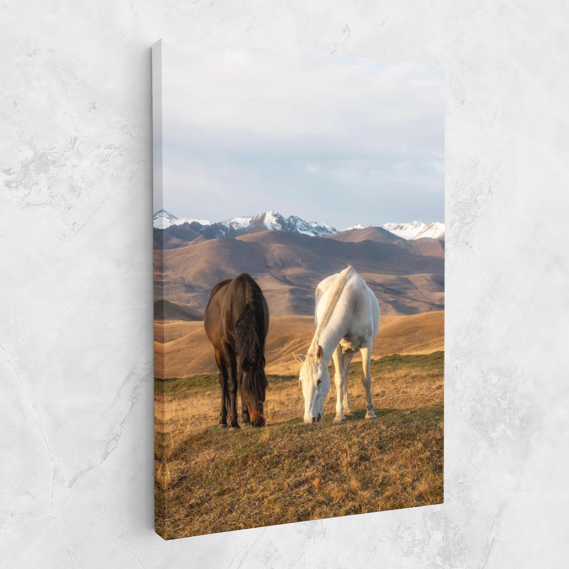 Vászonkép Mountain Horses mockup 1