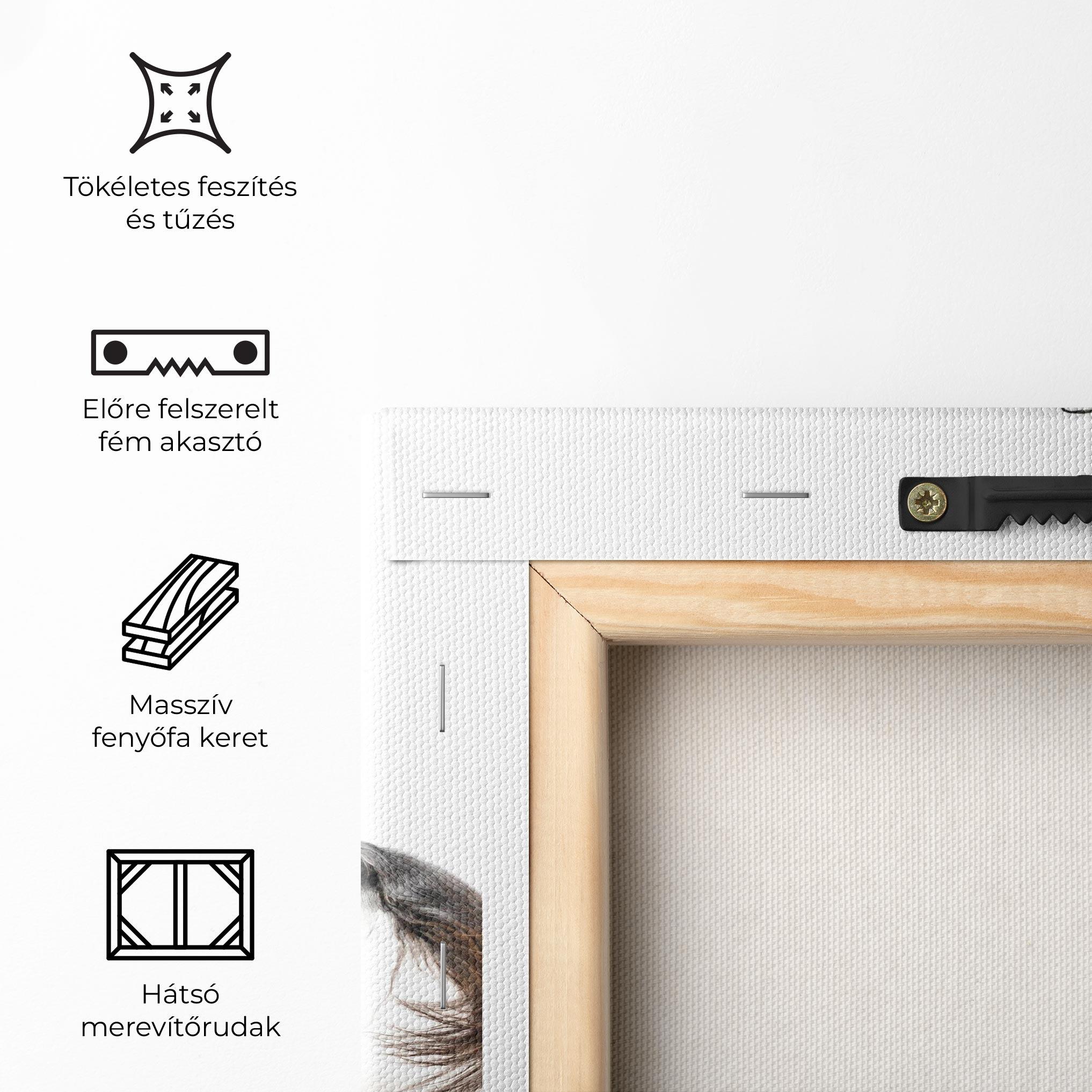 Vászonkép Appaloosa Horse Running mockup 5