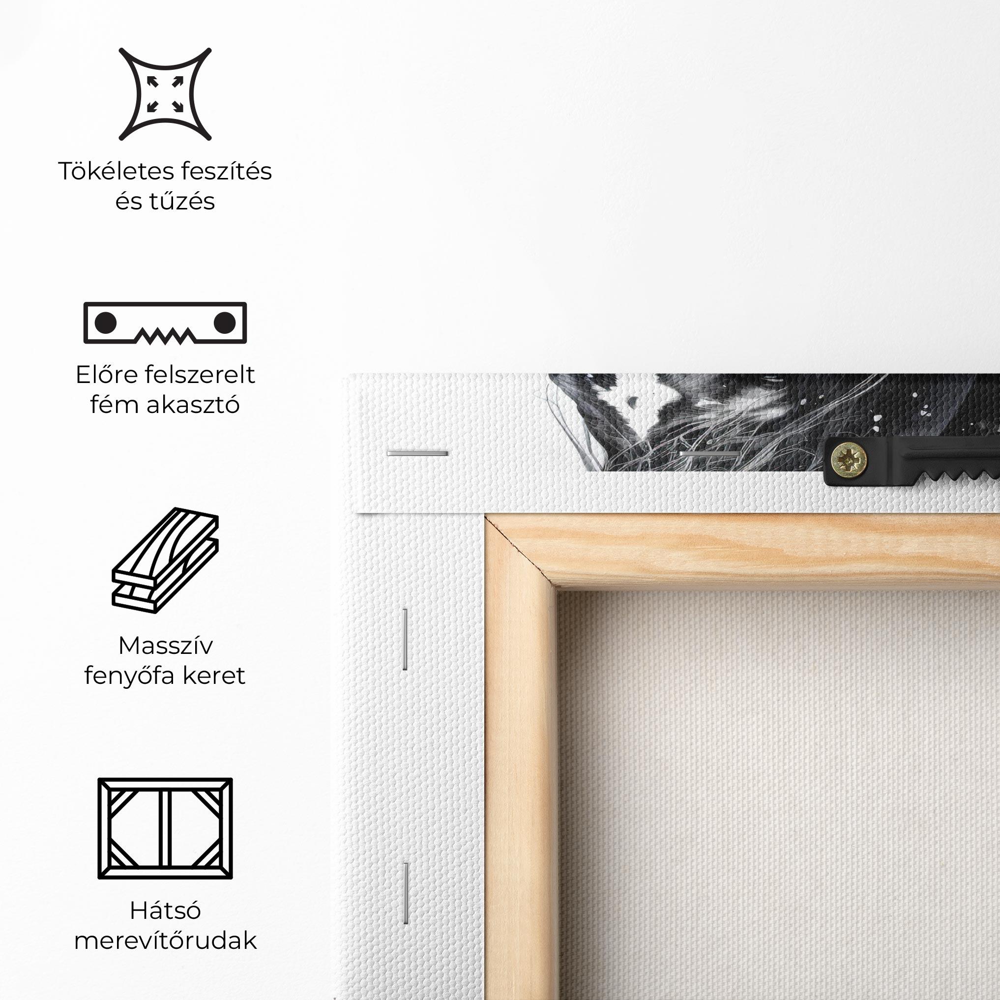 Vászonkép Black Horse mockup 5