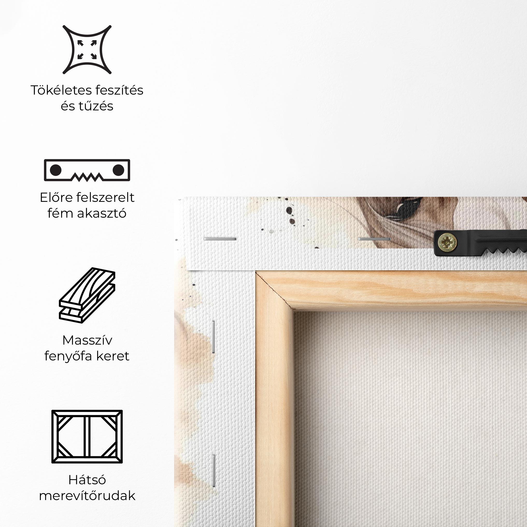 Vászonkép Flower Brown Horse mockup 5