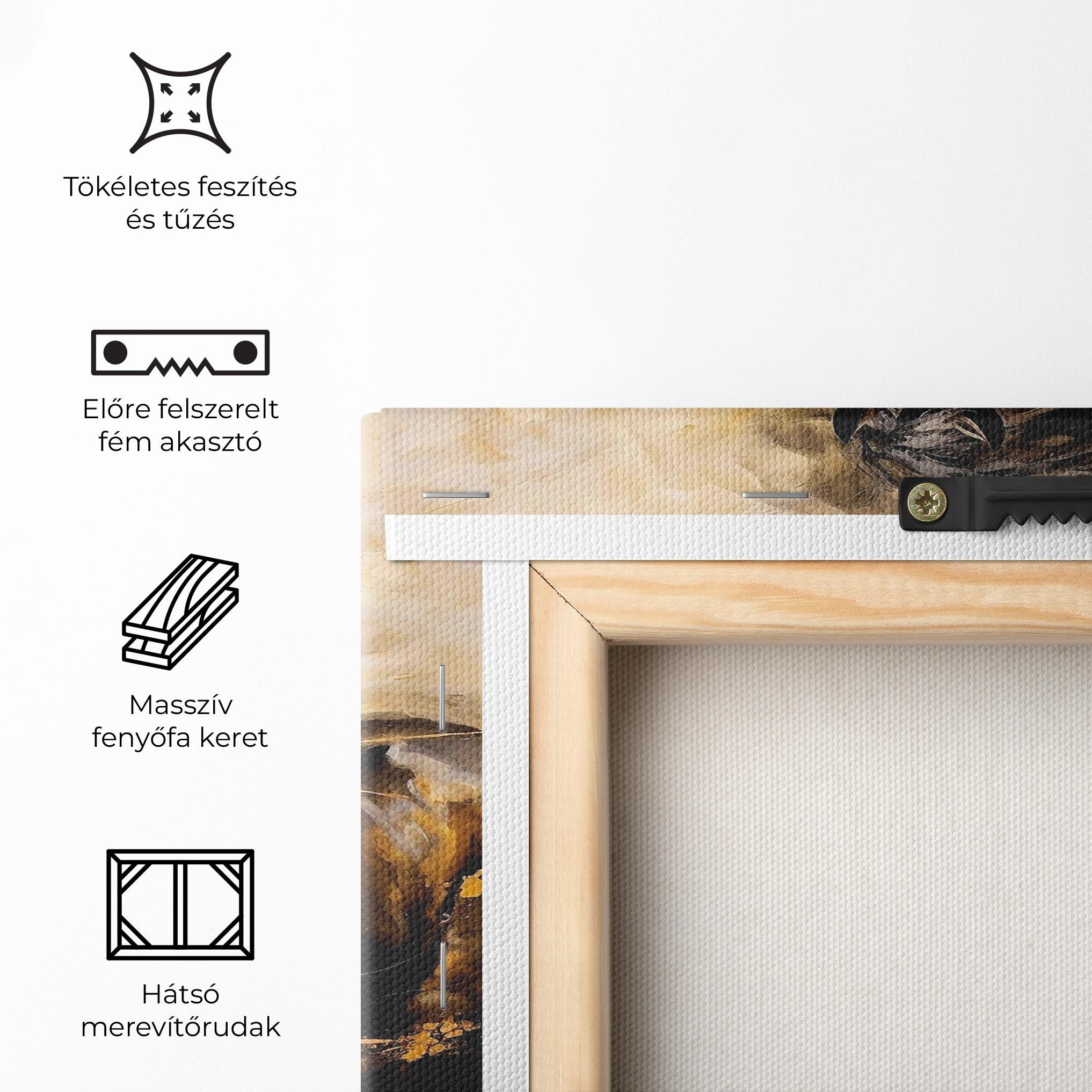 Vászonkép Gold Brown Horse mockup 5