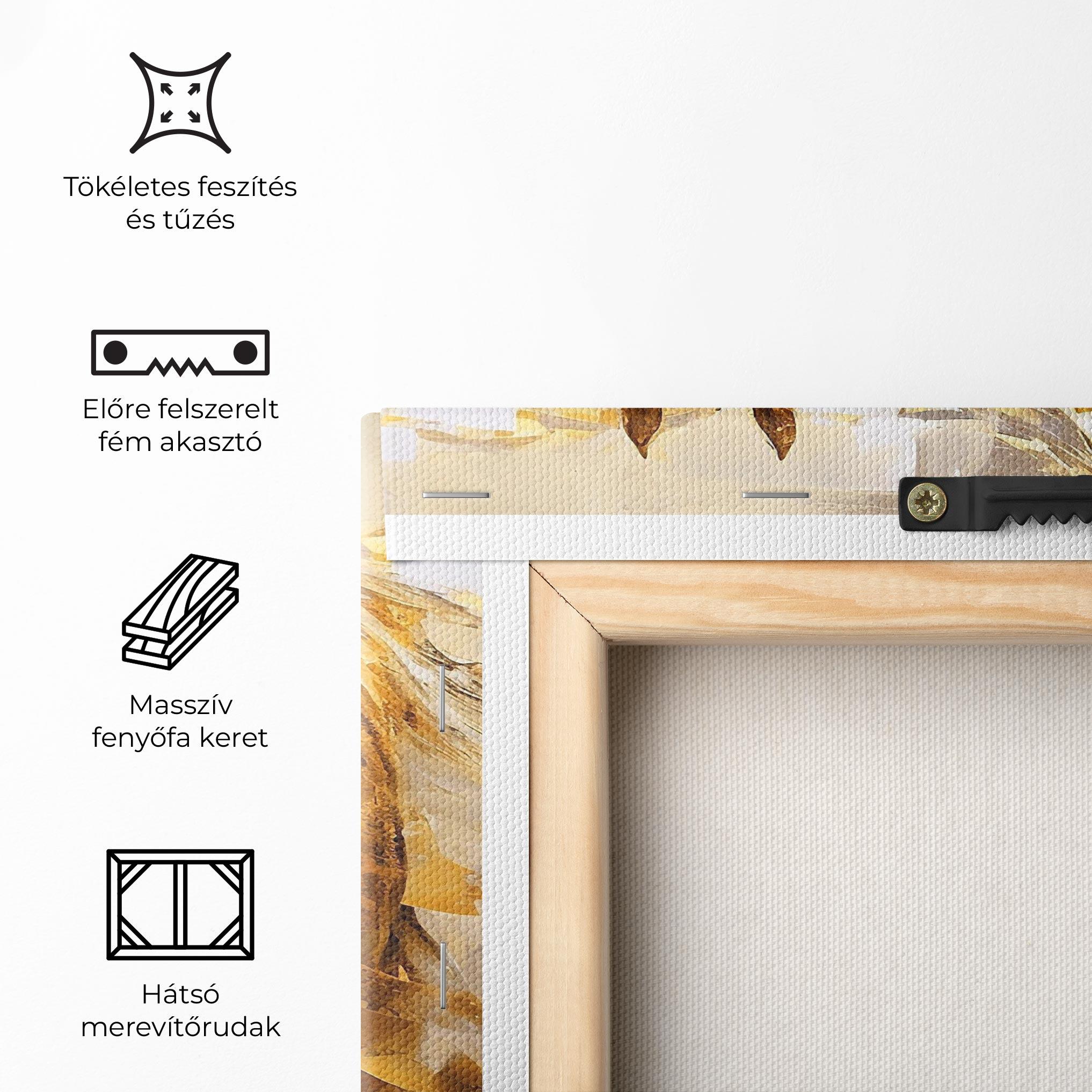 Vászonkép Golden Brown Horses mockup 5