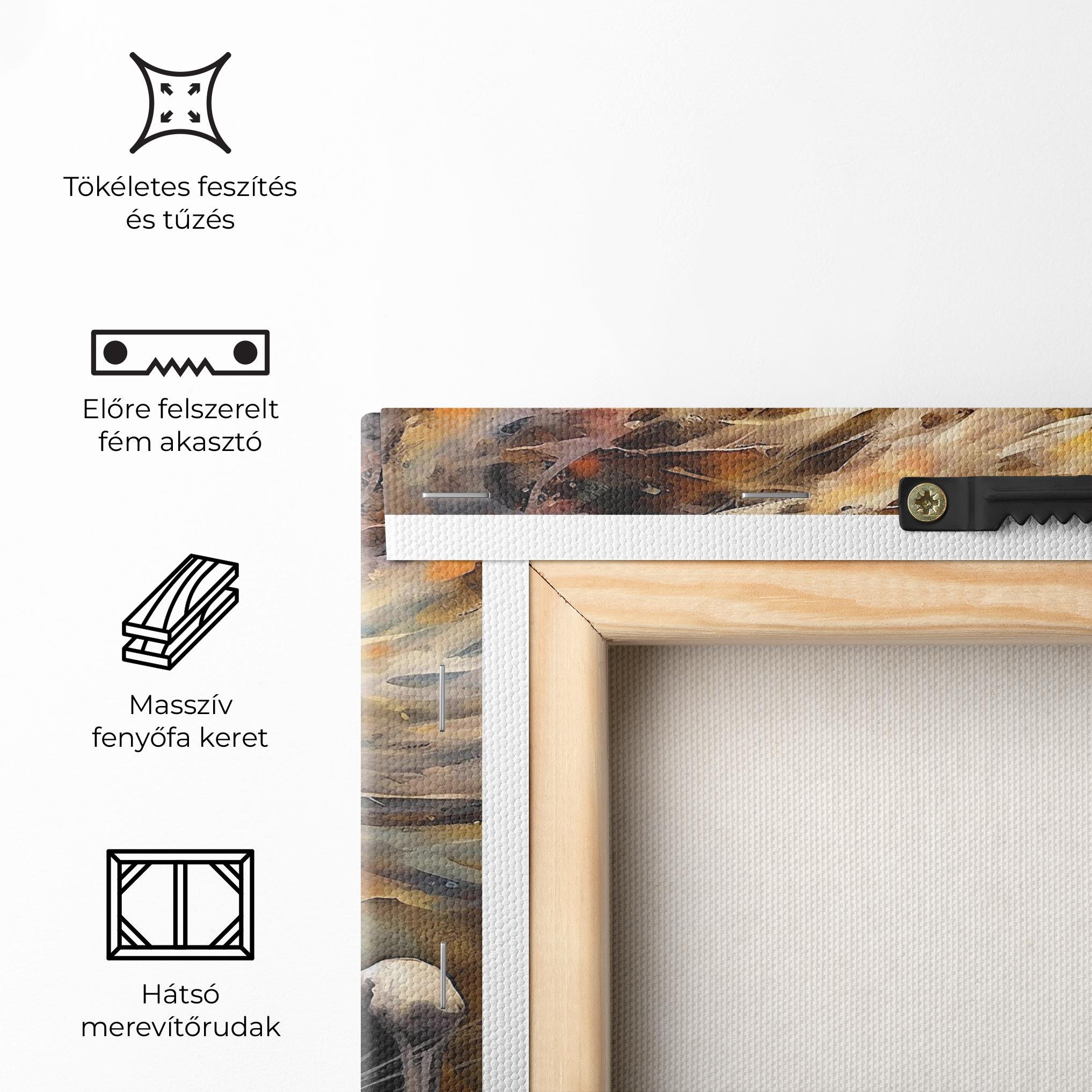 Vászonkép White Horse Painting mockup 5