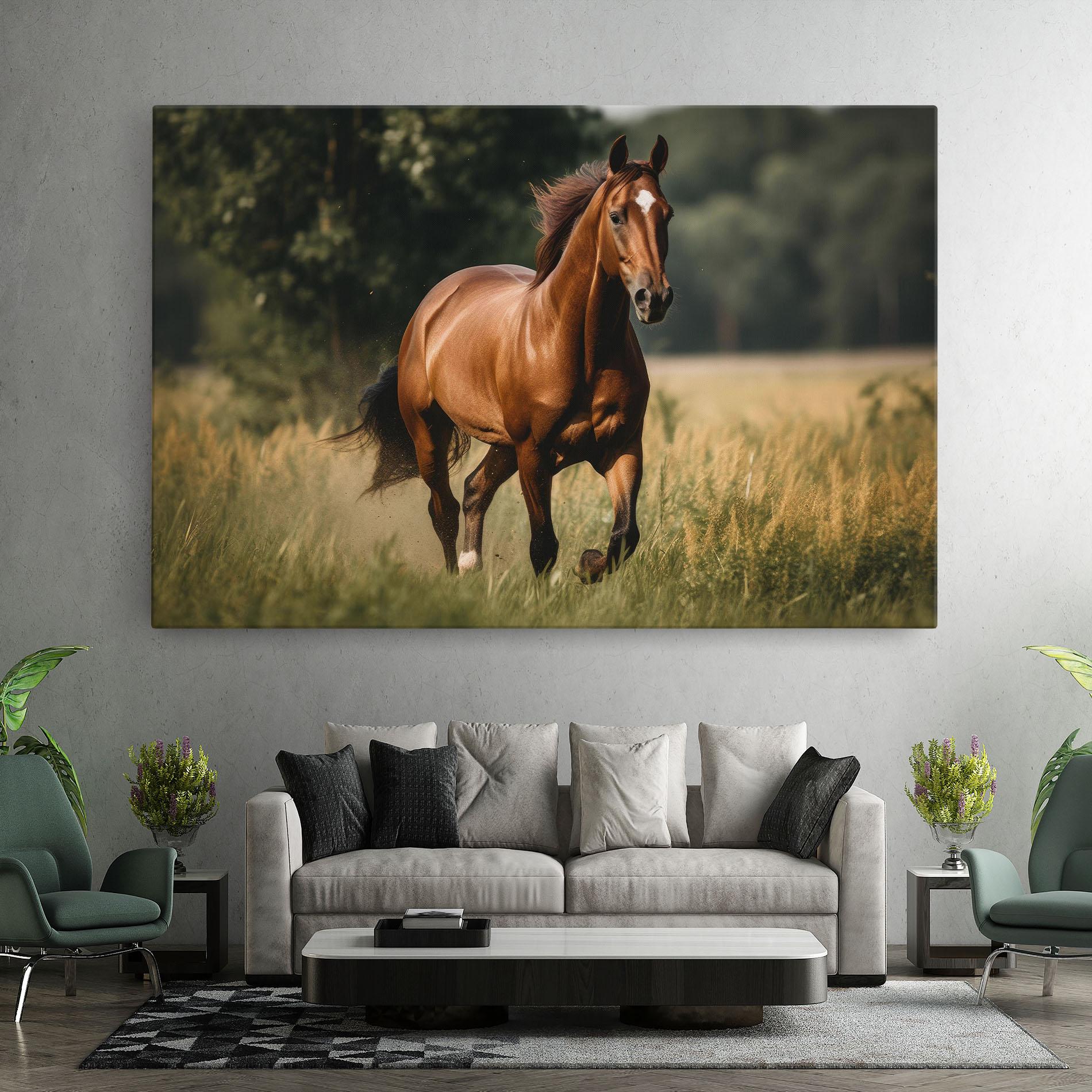 Vászonkép Wild Horse Running mockup 7