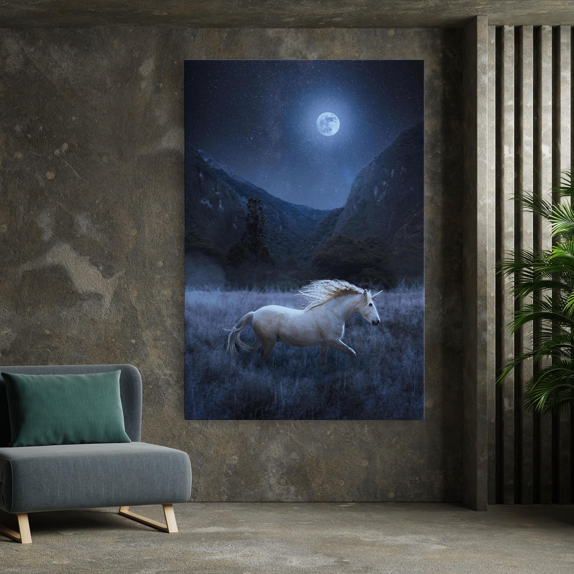 Vászonkép Blue Moon Unicorn mockup 7