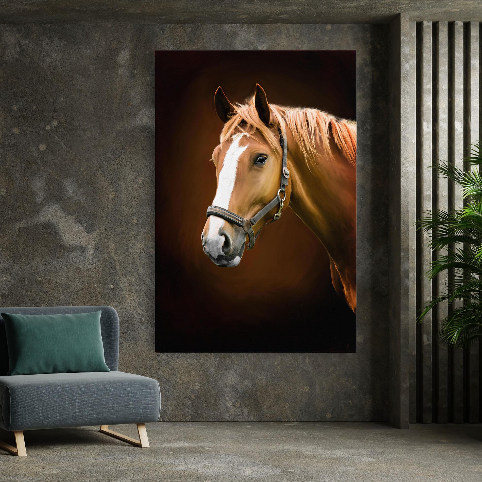 Vászonkép Digital Painted Horse mockup 7