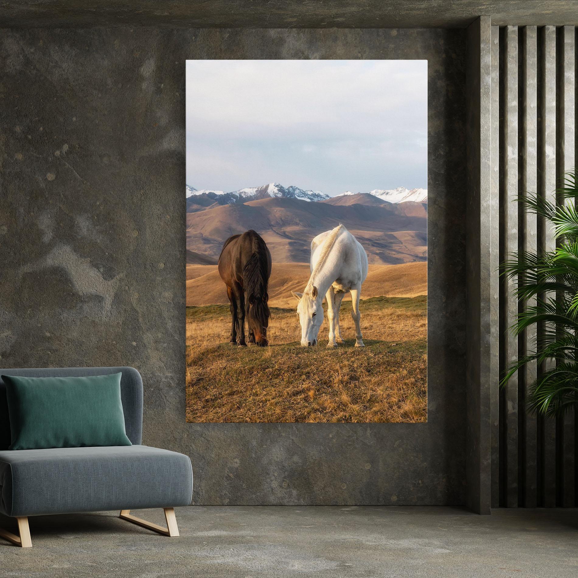 Vászonkép Mountain Horses mockup 7