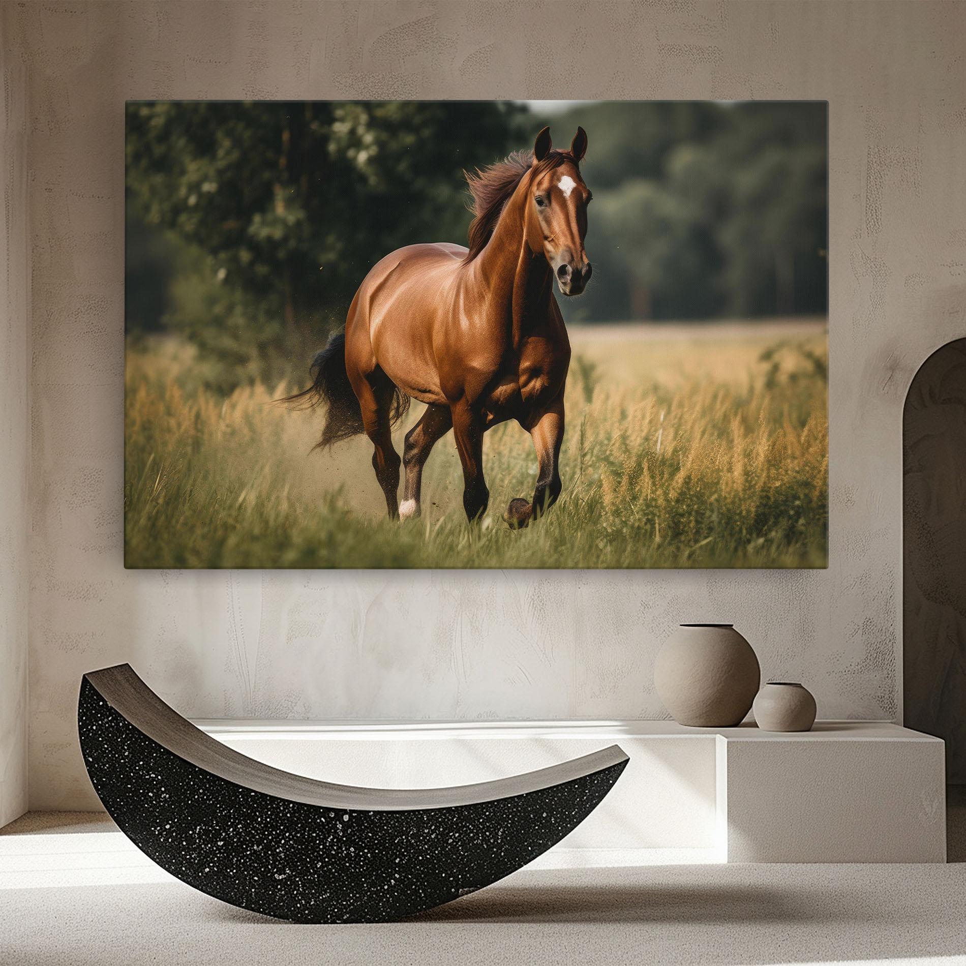 Vászonkép Wild Horse Running mockup 8