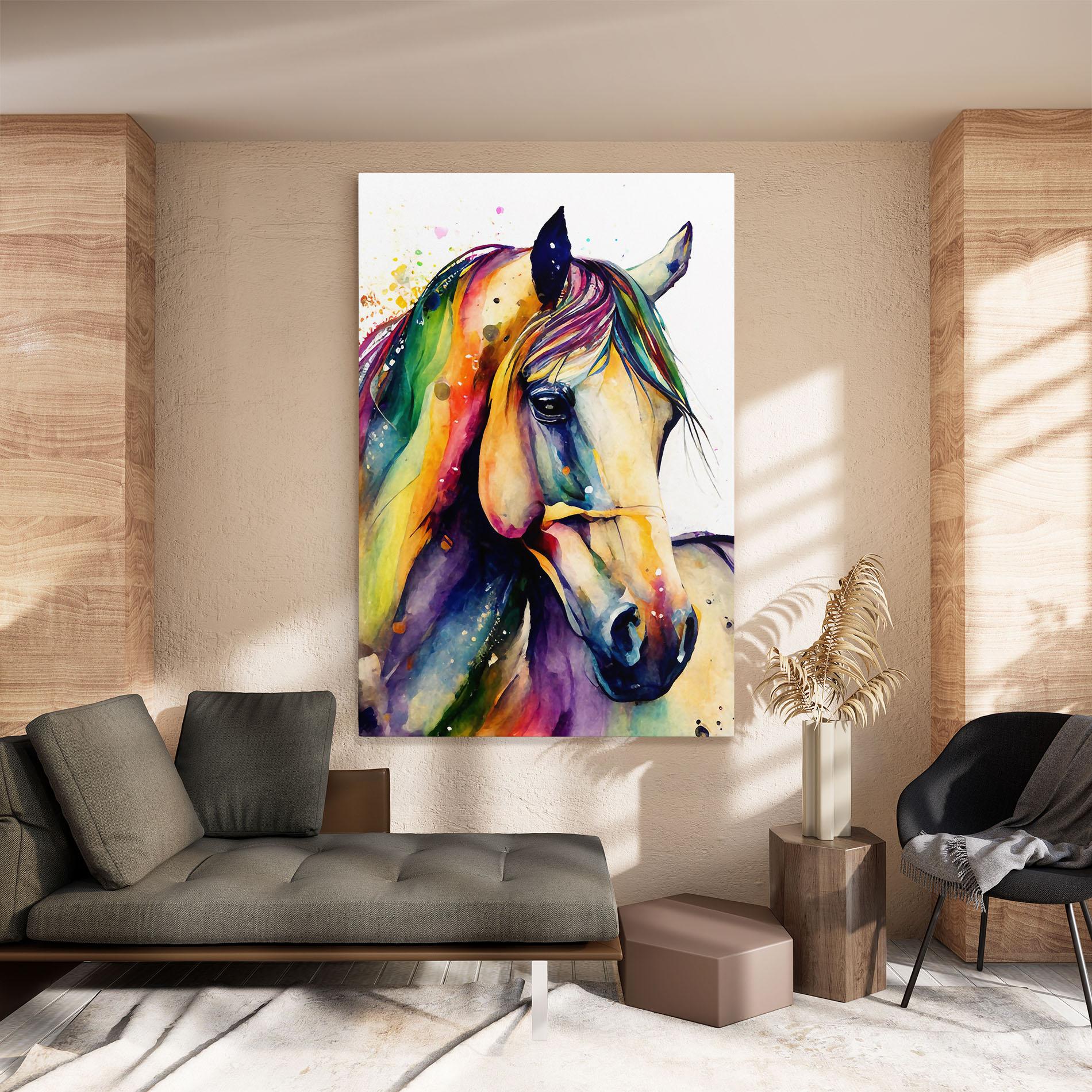 Vászonkép Colorful Horse mockup 8