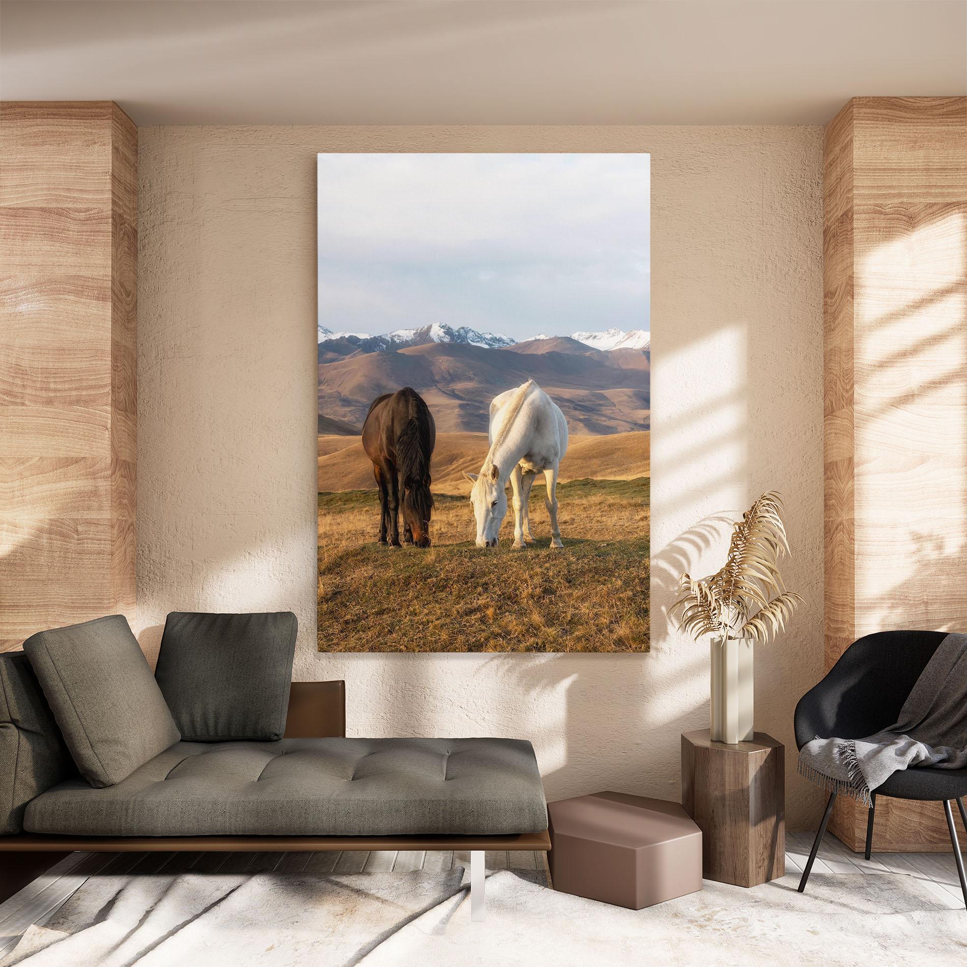 Vászonkép Mountain Horses mockup 8