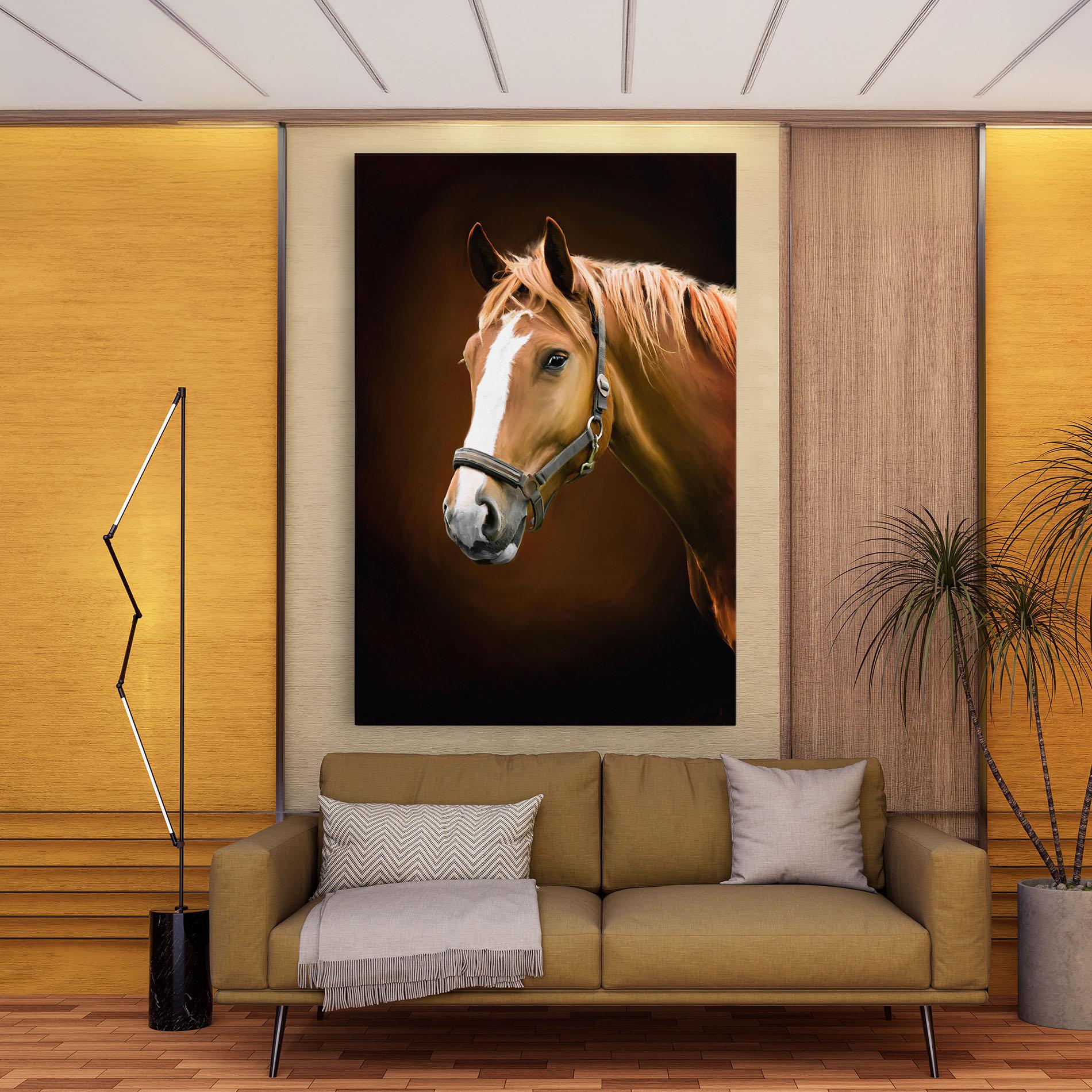 Vászonkép Digital Painted Horse mockup 9