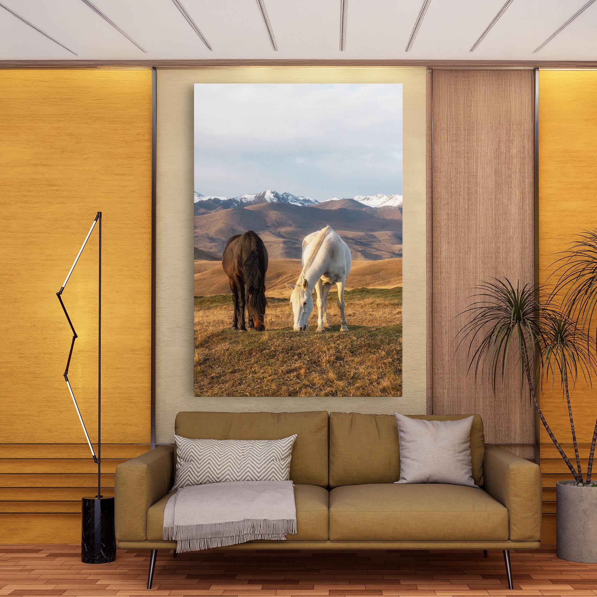 Vászonkép Mountain Horses mockup 9