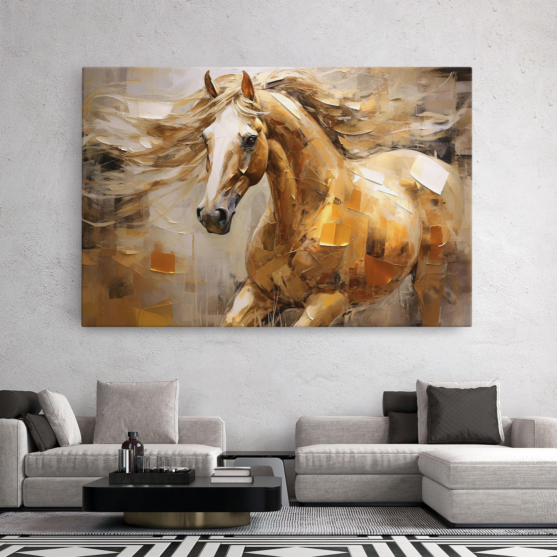 Vászonkép Light Brown Horse mockup 2