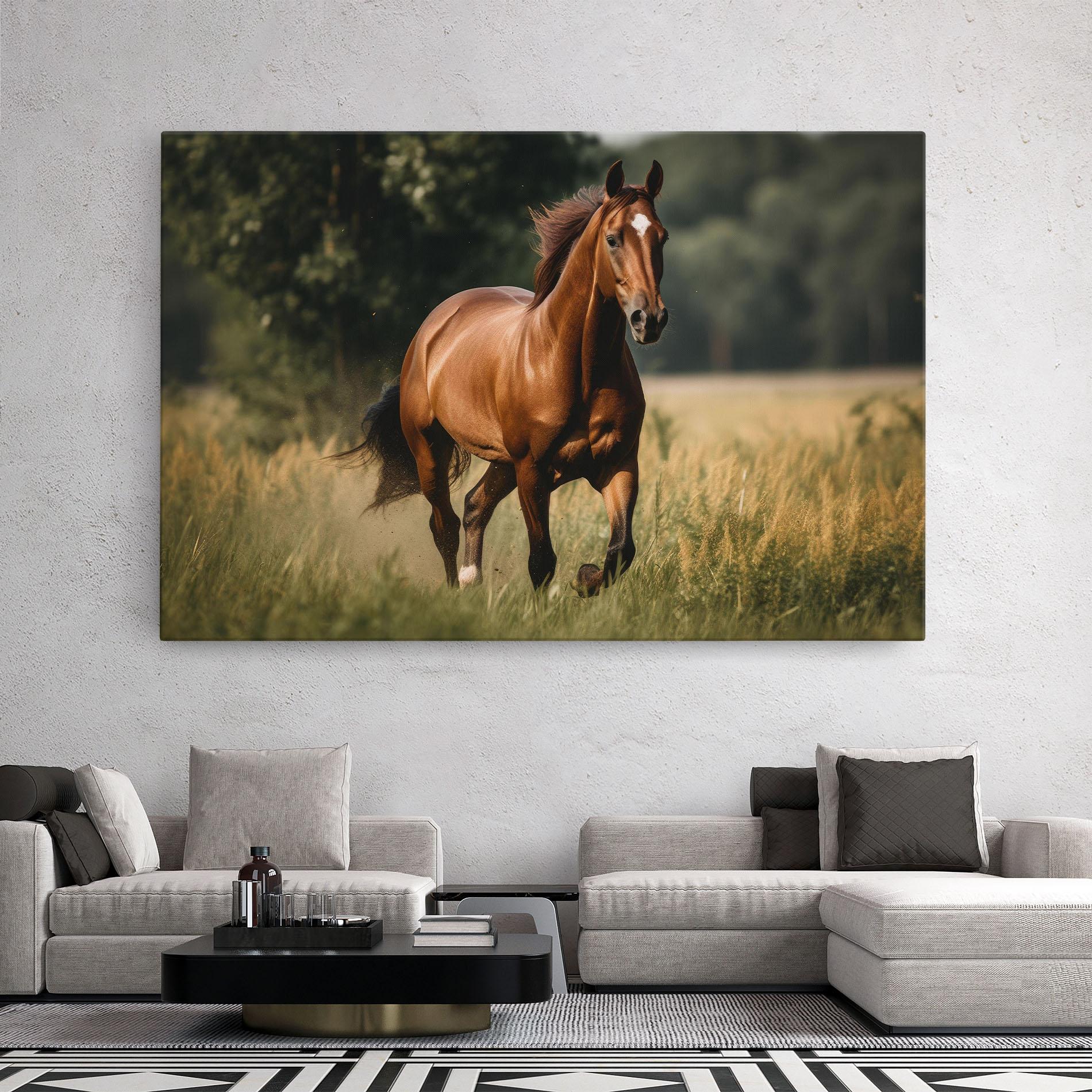 Vászonkép Wild Horse Running mockup 2