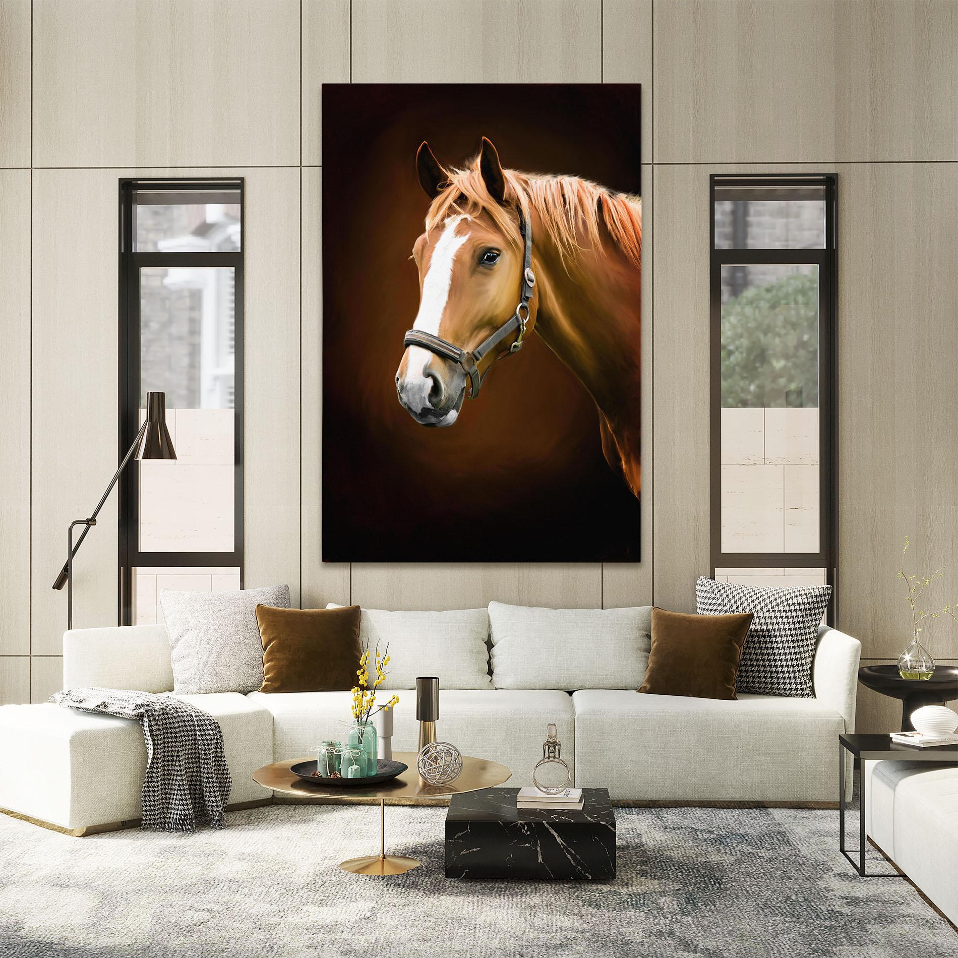 Vászonkép Digital Painted Horse mockup 2