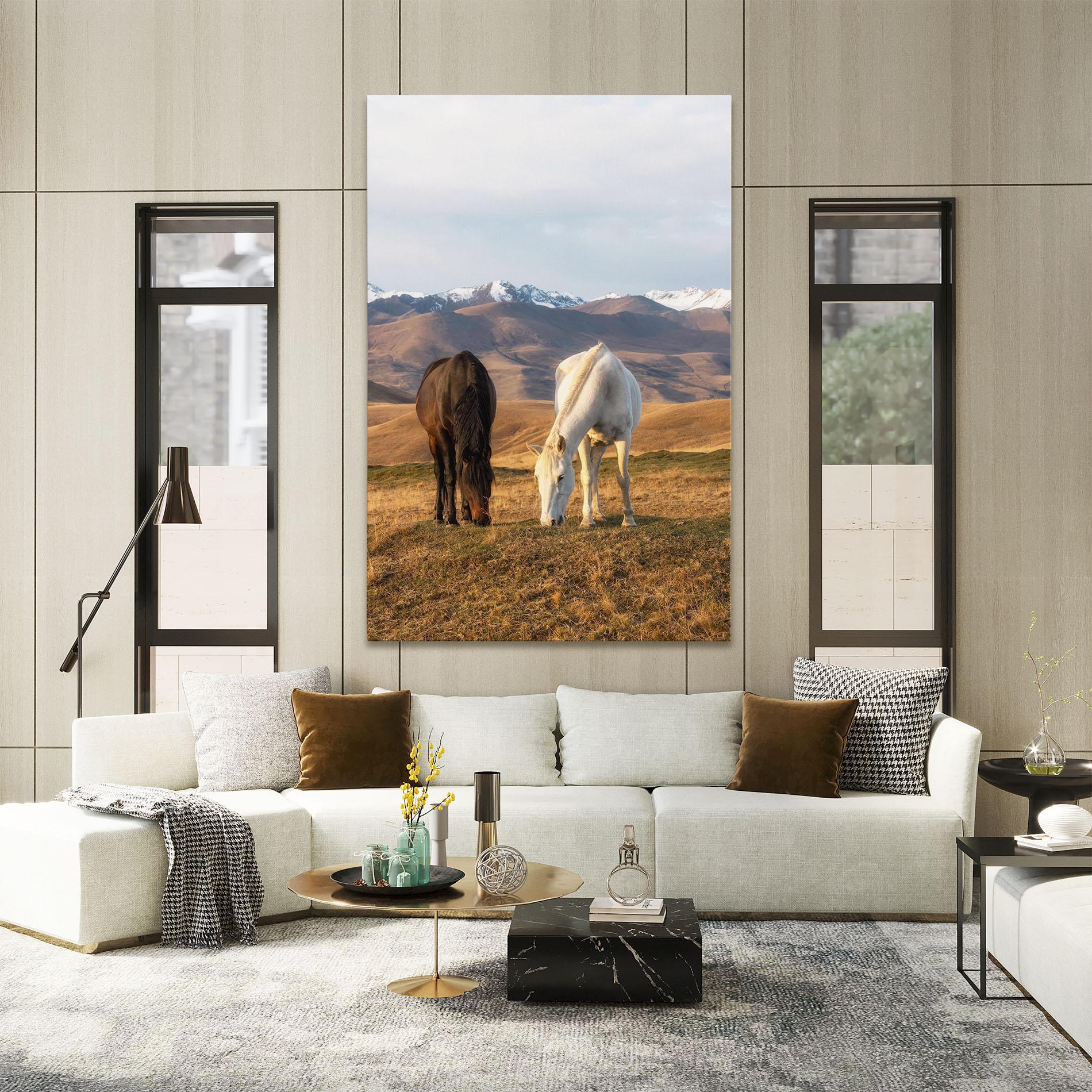 Vászonkép Mountain Horses mockup 2