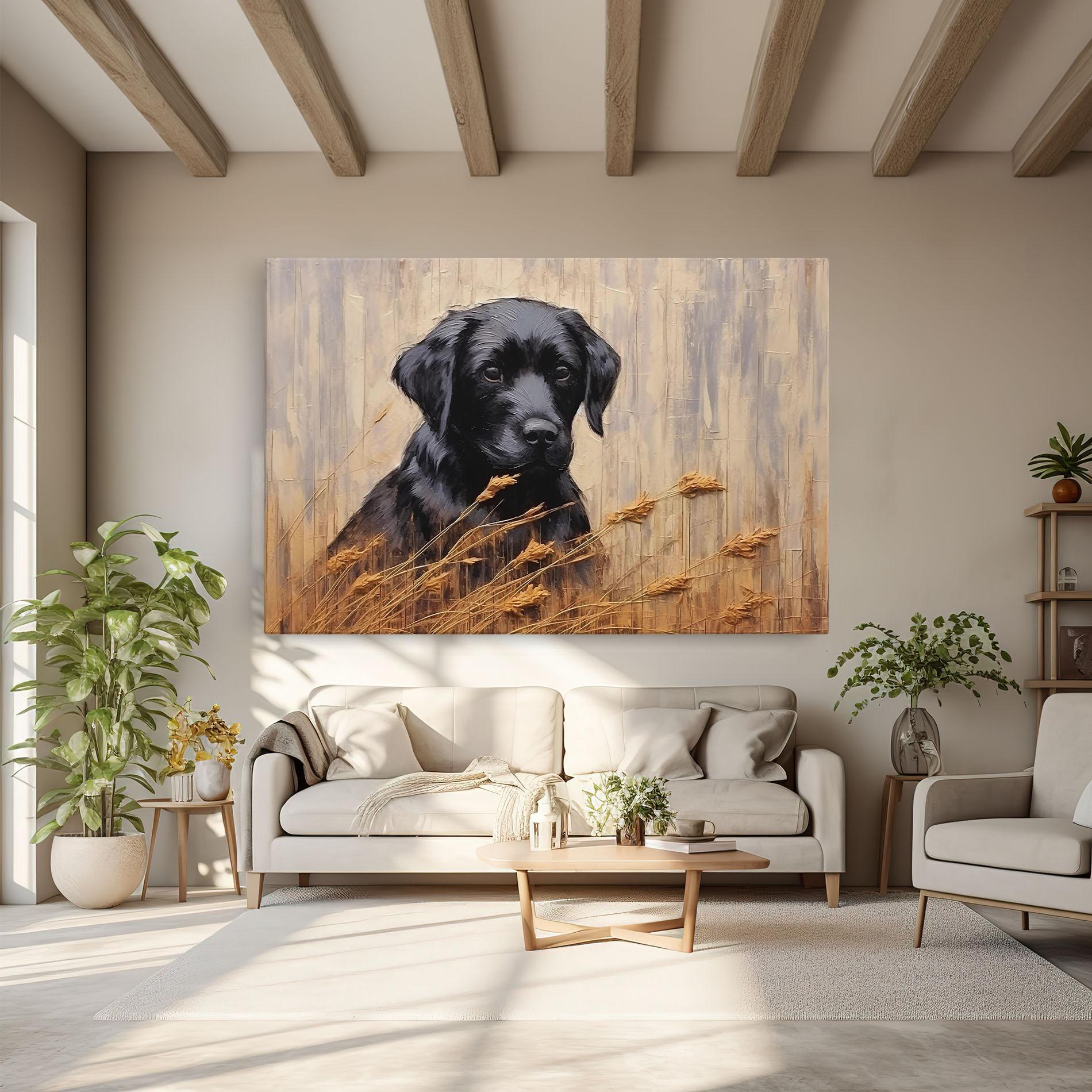 Vászonkép Black Dog Art mockup 6