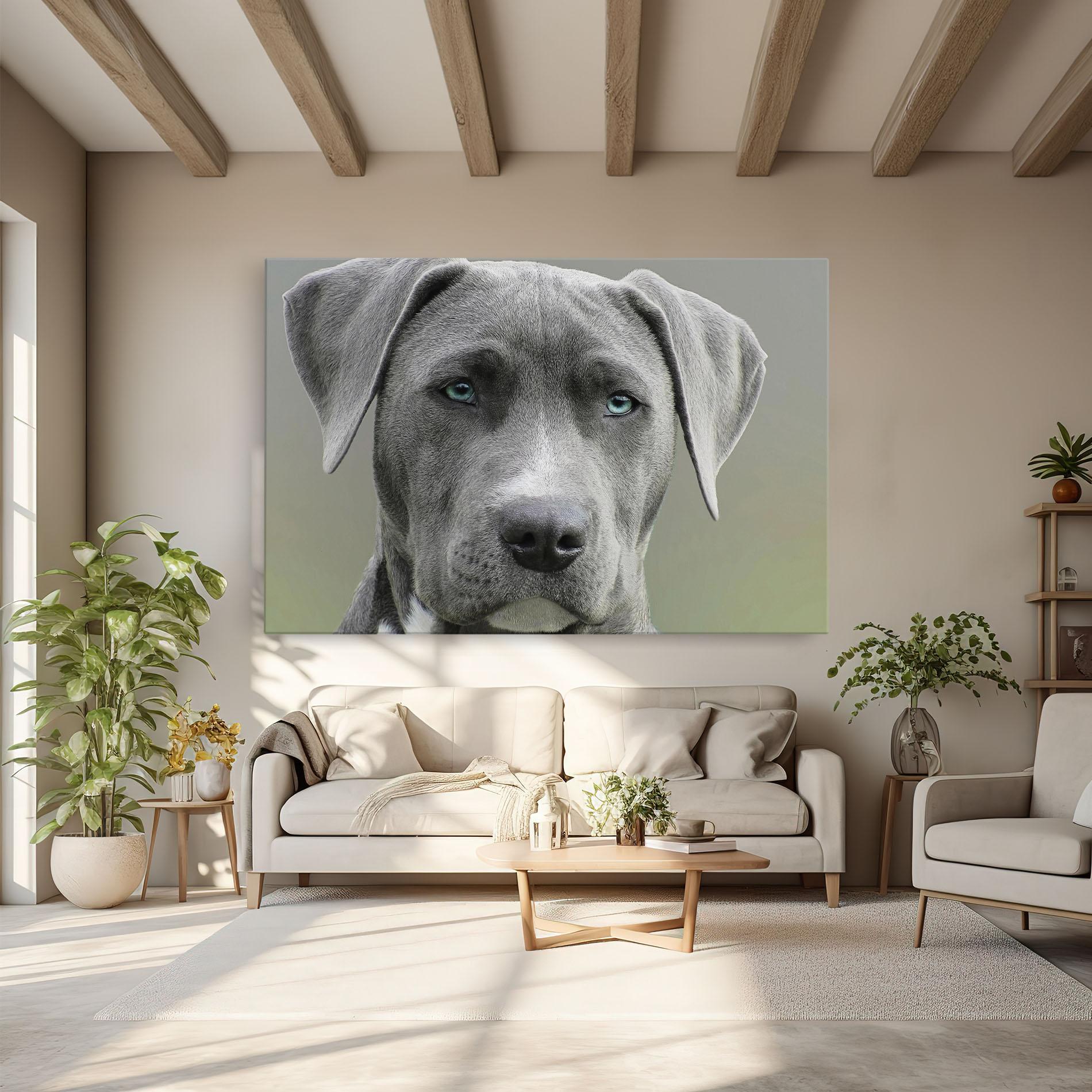 Vászonkép Blue Eyes Dog mockup 6