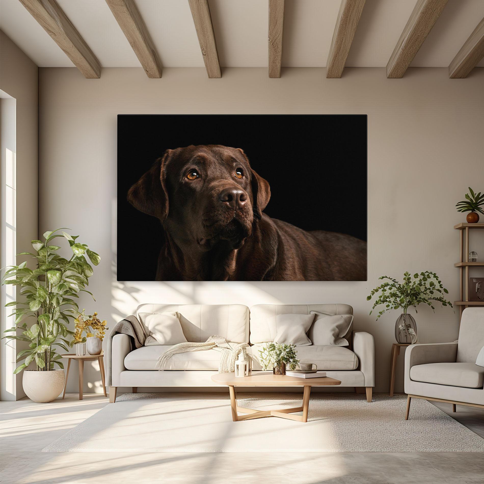 Vászonkép Brown Labrador mockup 6