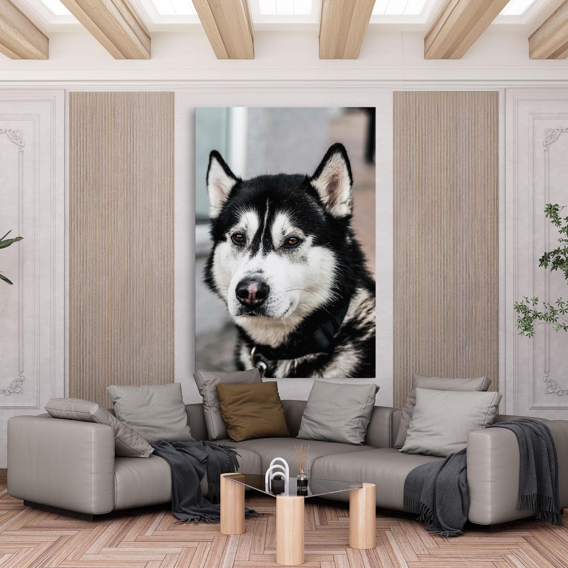 Vászonkép Husky Dog mockup 6