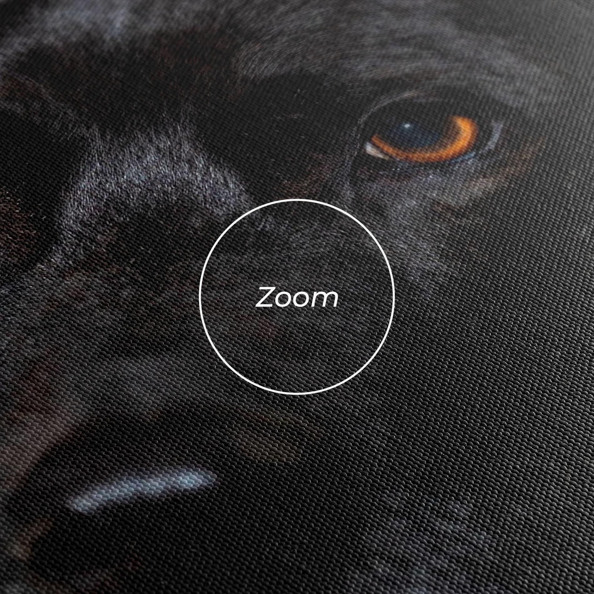 Vászonkép Black Dog Portrait mockup 3