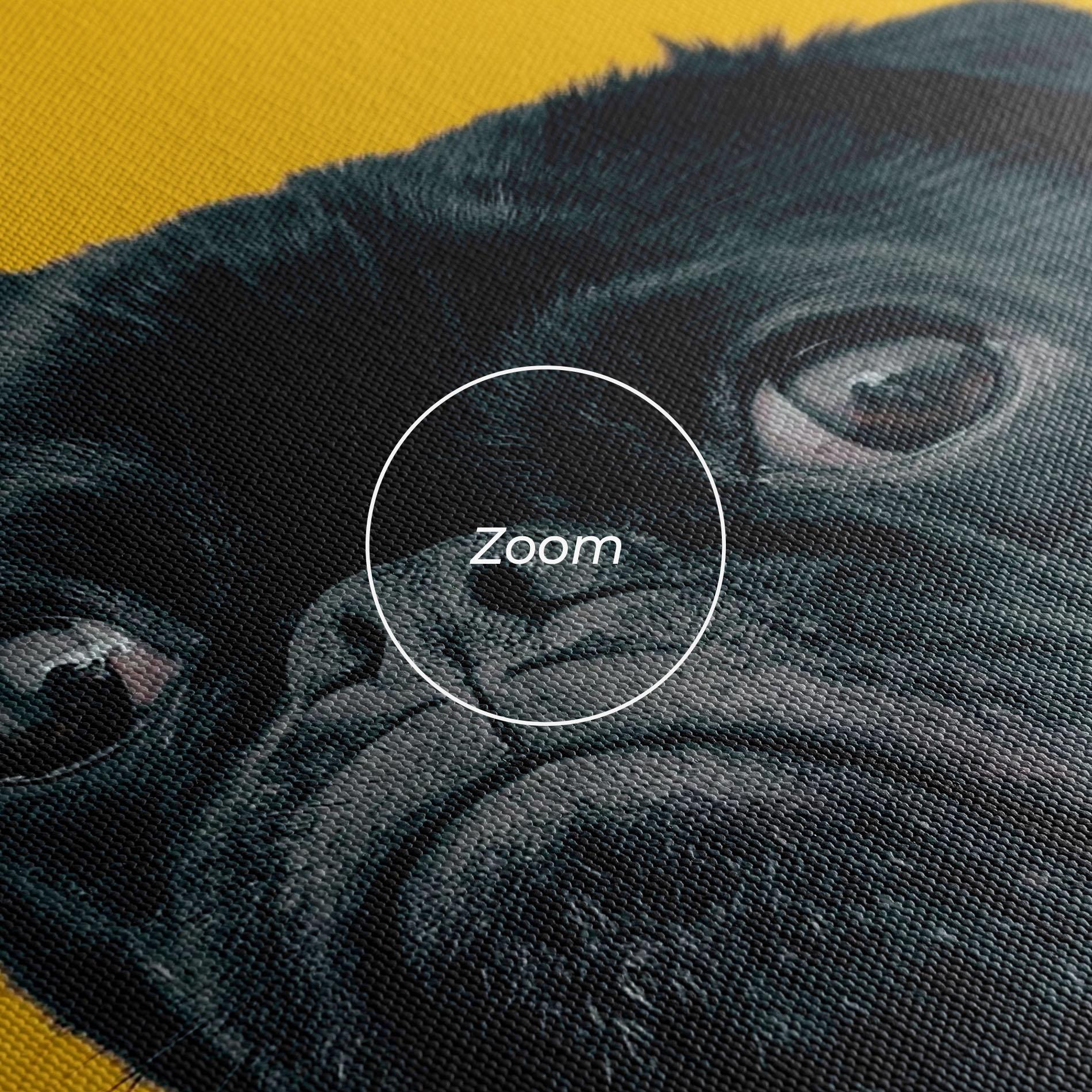 Vászonkép Black Pug mockup 3