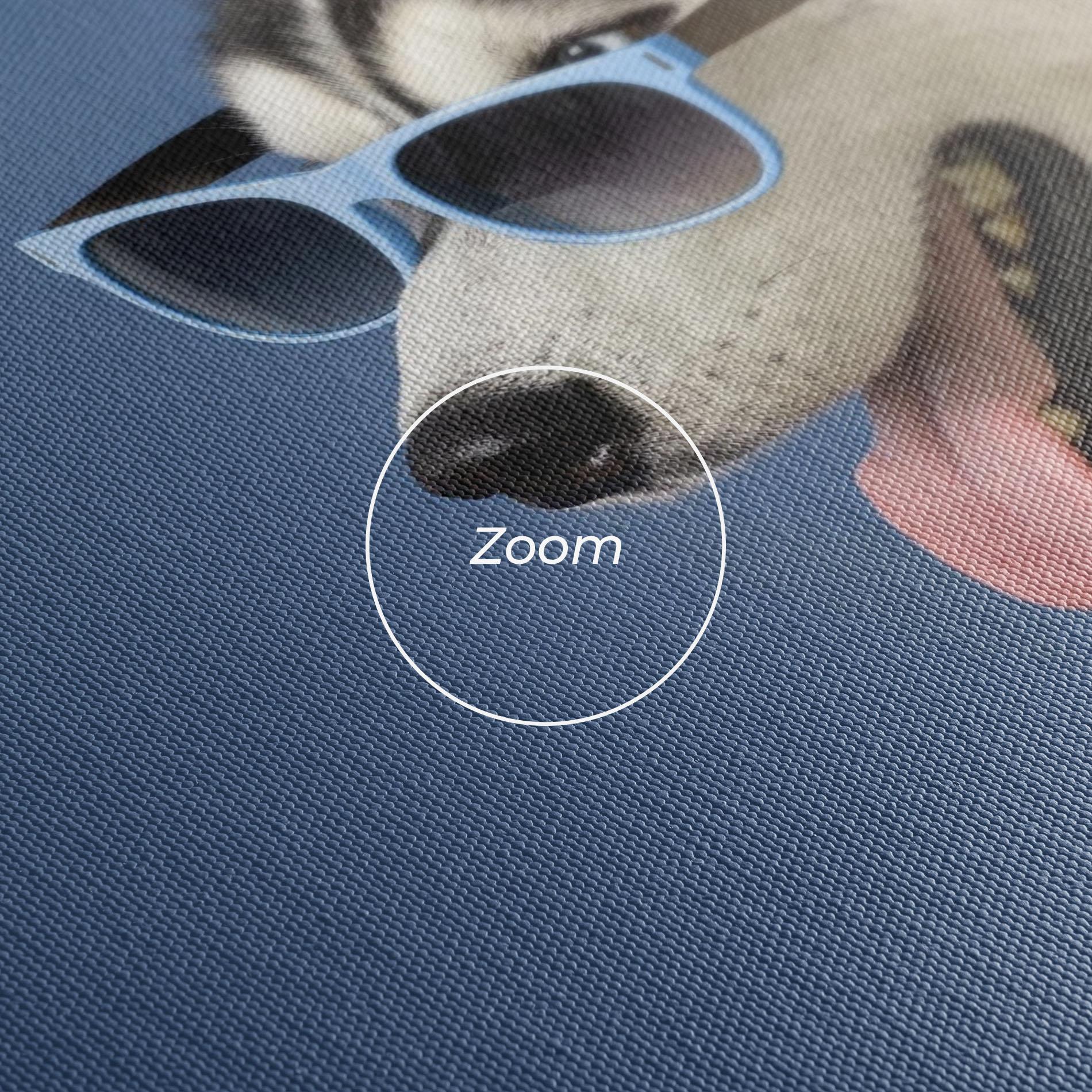 Vászonkép Blue Glasses Dog mockup 3