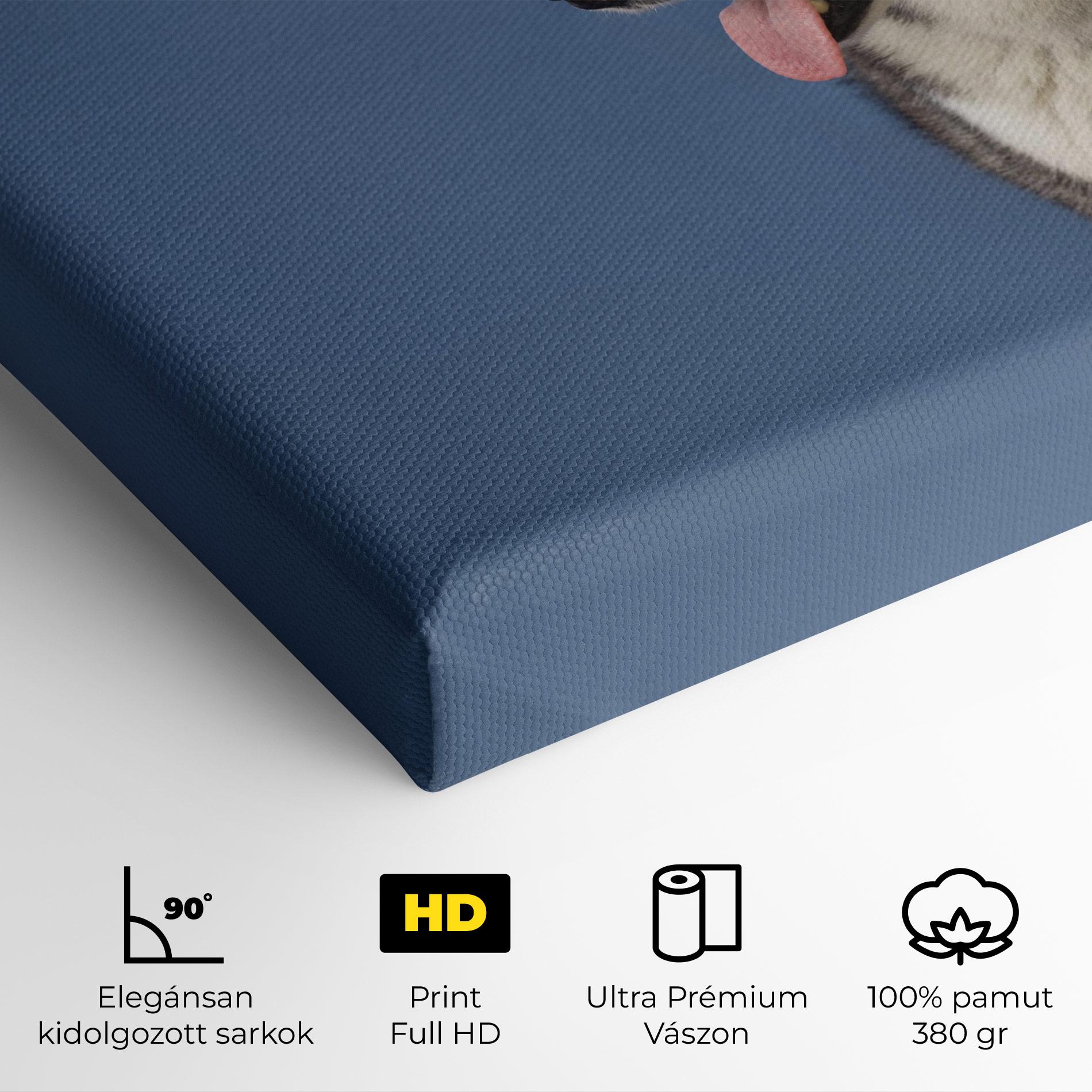 Vászonkép Blue Glasses Dog mockup 4