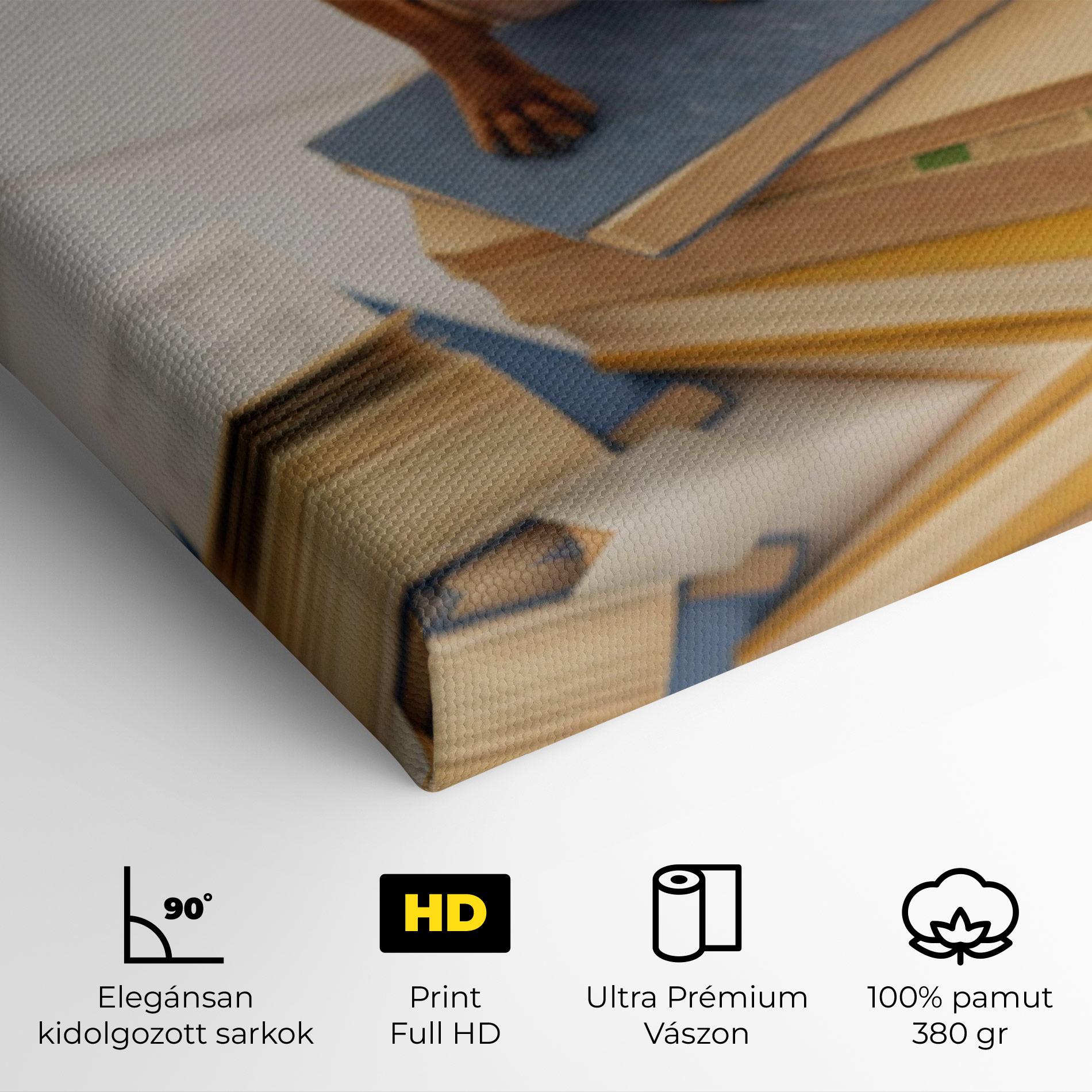 Vászonkép Books Cute Dog mockup 4