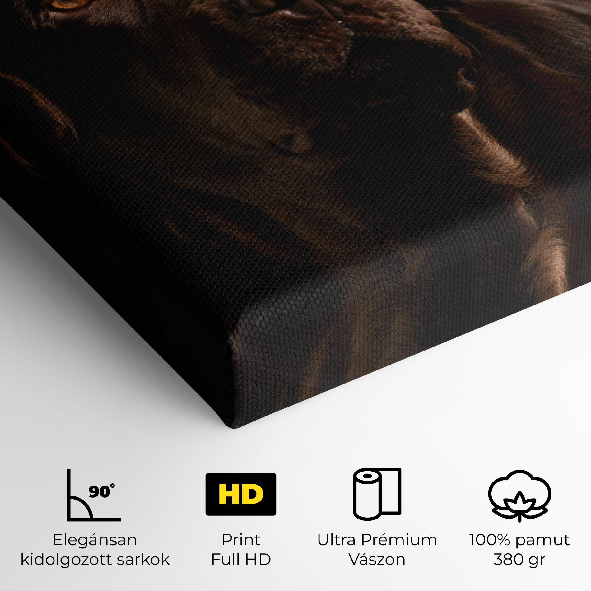 Vászonkép Brown Labrador mockup 4